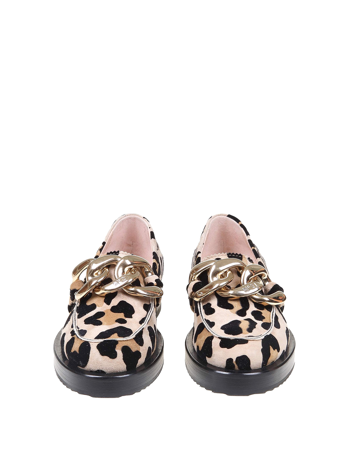 Leopard patterned suede loafers 21ISP02260226X001 (N°21 / ローファー ) | N°21 (ヌメロ ヴェントゥーノ)(3)
