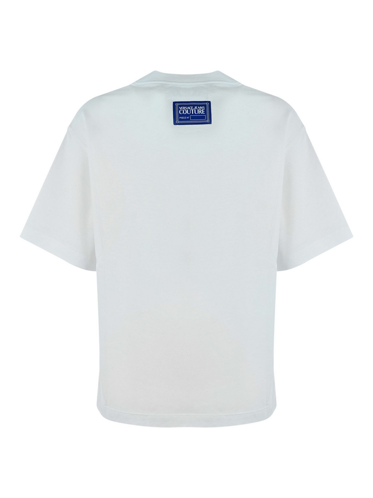 Logo printed jersey T-shirt 71HAHP02CJ00P003 (VERSACE JEANS COUTURE / Tシャツ・カットソー ) | VERSACE JEANS COUTURE (ヴェルサーチェ ジーンズ クチュール)(1)