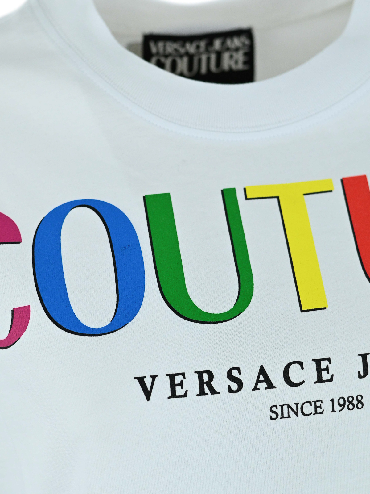 Logo printed jersey T-shirt 71HAHP02CJ00P003 (VERSACE JEANS COUTURE / Tシャツ・カットソー ) | VERSACE JEANS COUTURE (ヴェルサーチェ ジーンズ クチュール)(2)