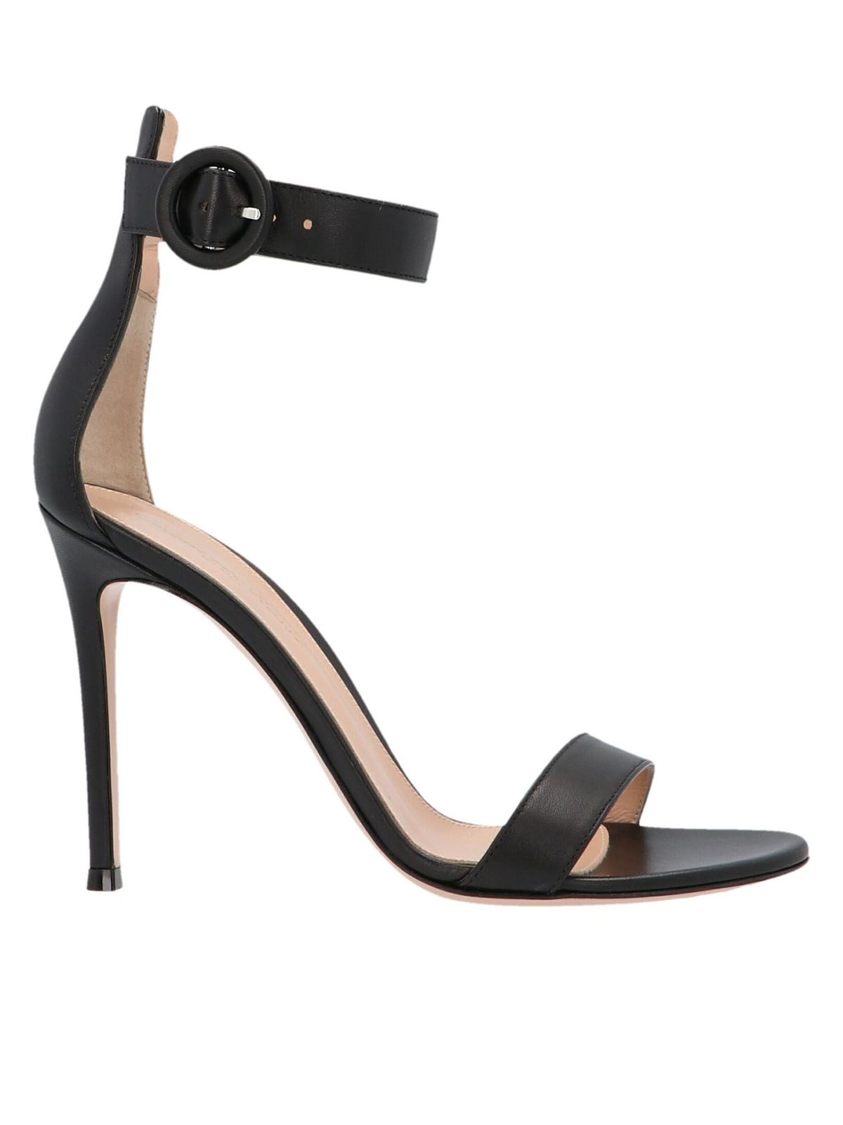 Portofino sandals in black G6109615RICNAPNERO (Gianvito Rossi / サンダル ) | Gianvito Rossi (ジャンヴィト ロッシ)