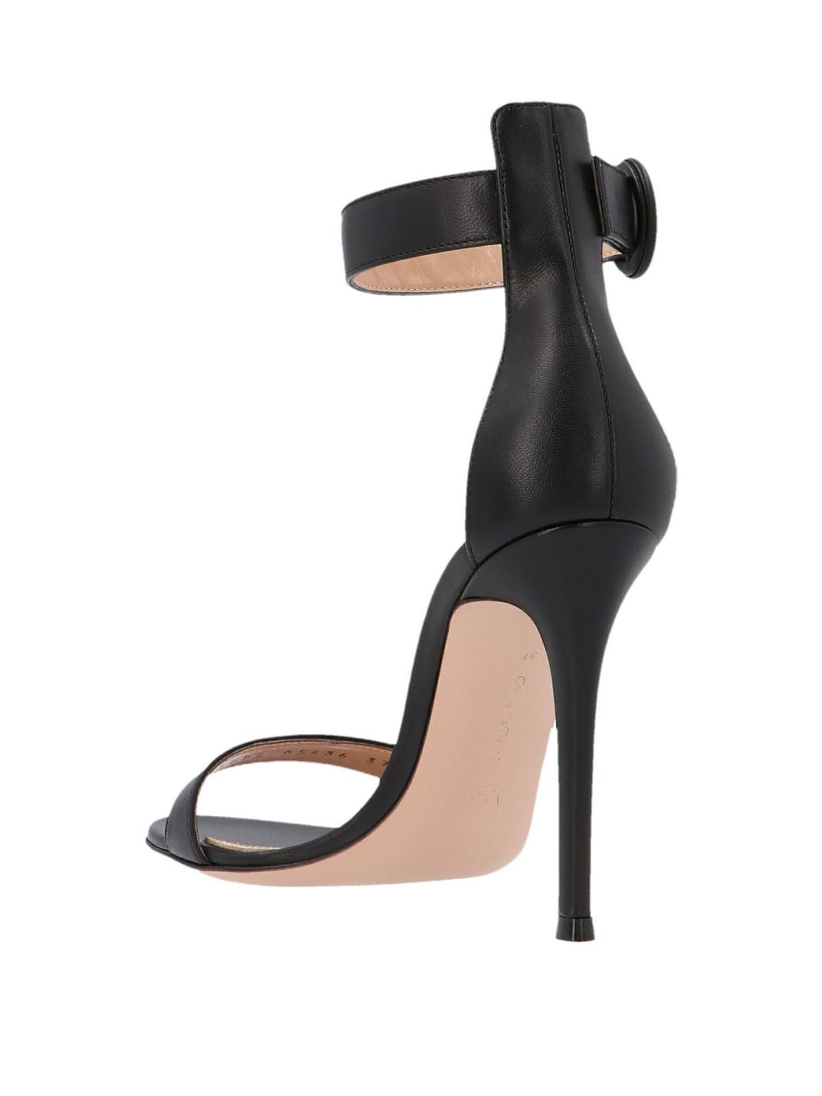 Portofino sandals in black G6109615RICNAPNERO (Gianvito Rossi / サンダル ) | Gianvito Rossi (ジャンヴィト ロッシ)(1)