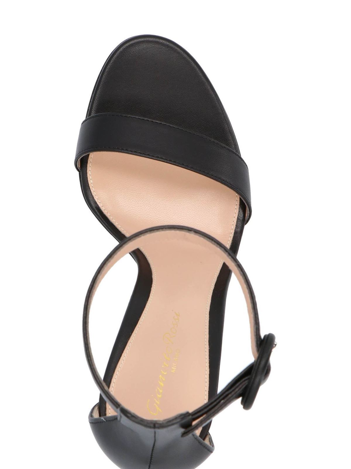 Portofino sandals in black G6109615RICNAPNERO (Gianvito Rossi / サンダル ) | Gianvito Rossi (ジャンヴィト ロッシ)(2)