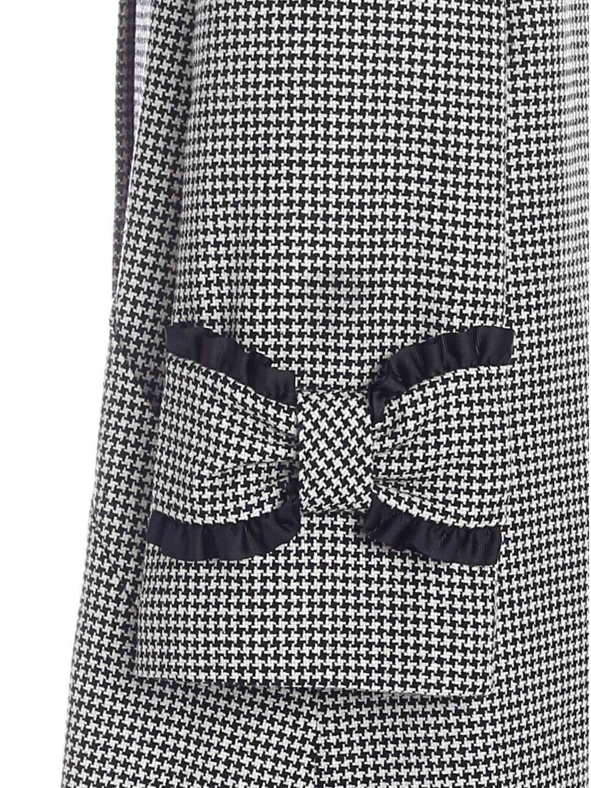 Houndstooth coat in black and white 21IV2M0N0213141F9Y1 (VIVETTA / コート・ダウン ) | VIVETTA (ヴィヴェッタ)(2)