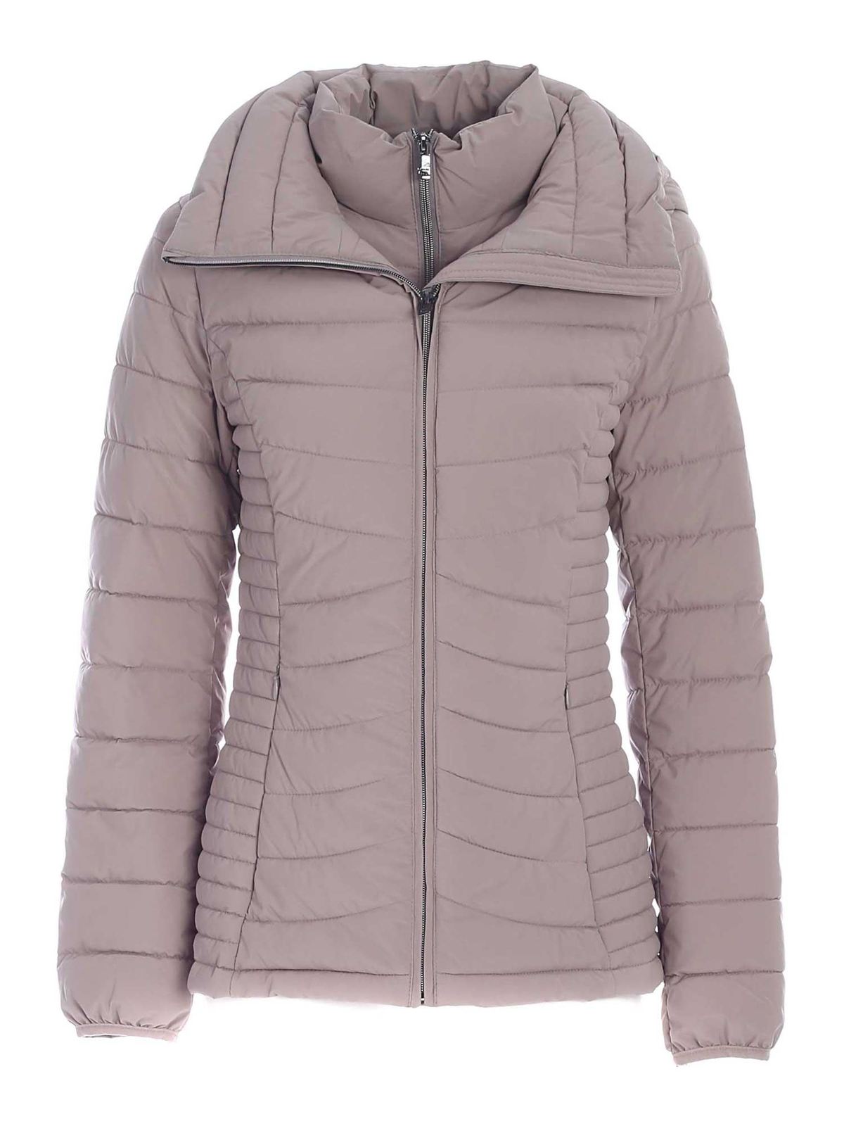 Waisted down jacket in grey DL1MP298THI (DKNY / コート・ダウン ) | DKNY (ディーケーエヌワイ)