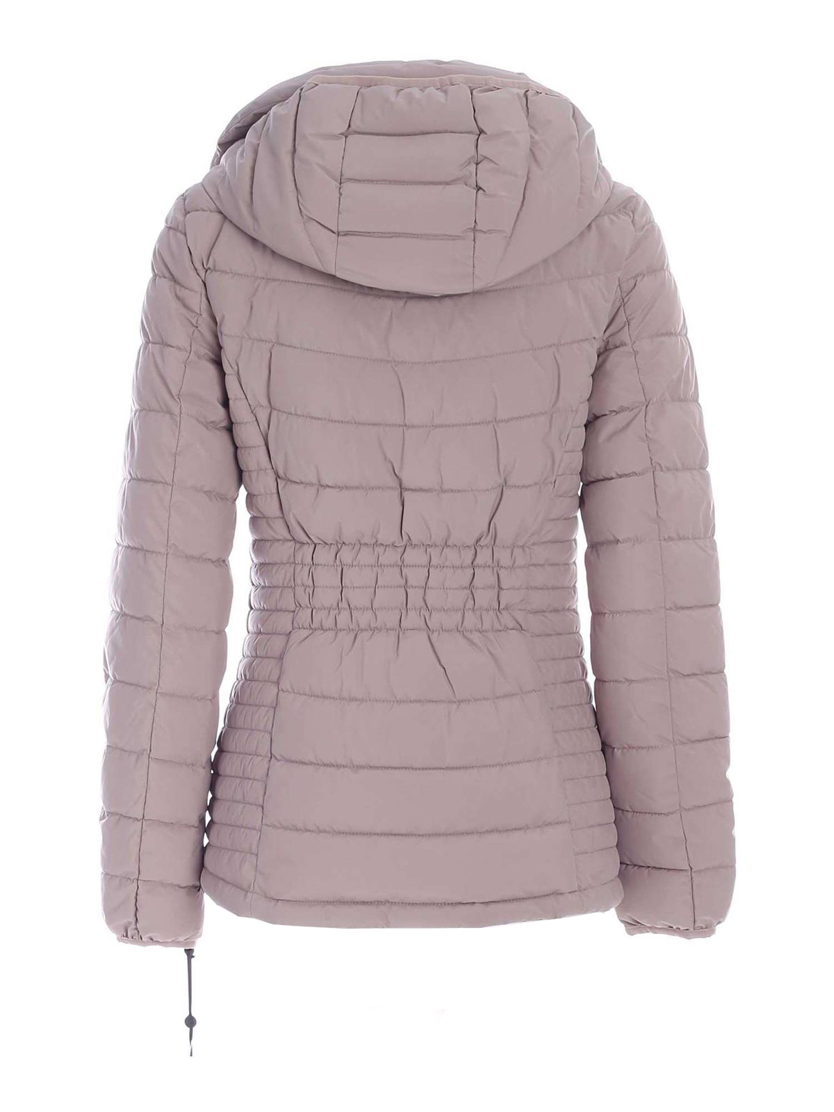 Waisted down jacket in grey DL1MP298THI (DKNY / コート・ダウン ) | DKNY (ディーケーエヌワイ)(1)