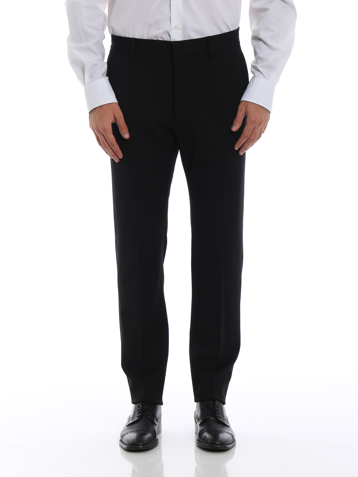 Black twill wool chino trousers S74KB0184S36258900 (Dsquared2 / パンツ ) | Dsquared2 (ディースクエアード)(2)