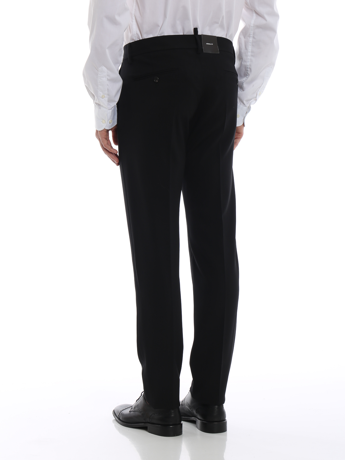 Black twill wool chino trousers S74KB0184S36258900 (Dsquared2 / パンツ ) | Dsquared2 (ディースクエアード)(3)