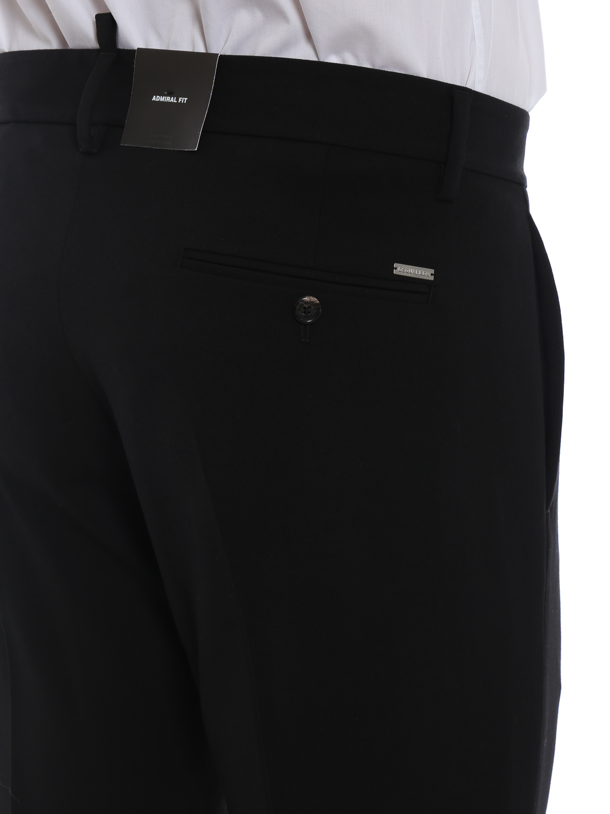 Black twill wool chino trousers S74KB0184S36258900 (Dsquared2 / パンツ ) | Dsquared2 (ディースクエアード)(4)