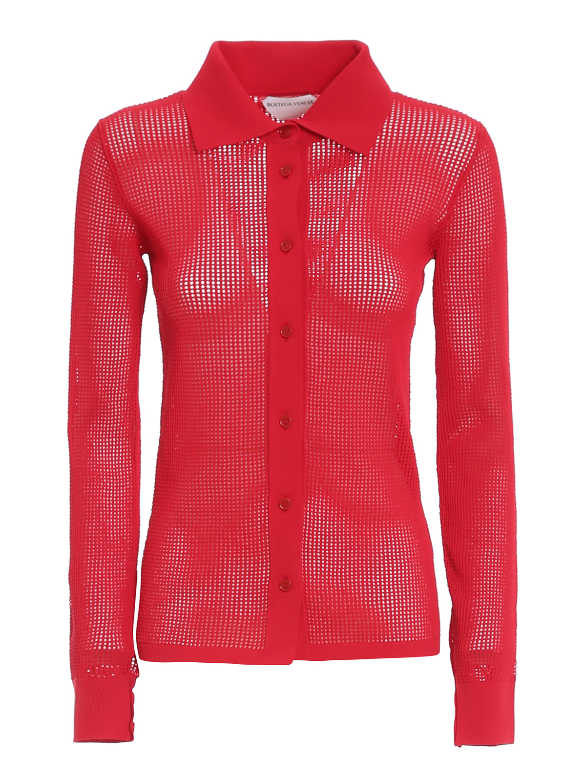 Technical cotton mesh cardigan 648977V0BN06144 (Bottega Veneta / シャツ・ブラウス ) | Bottega Veneta (ボッテガ・ヴェネタ)