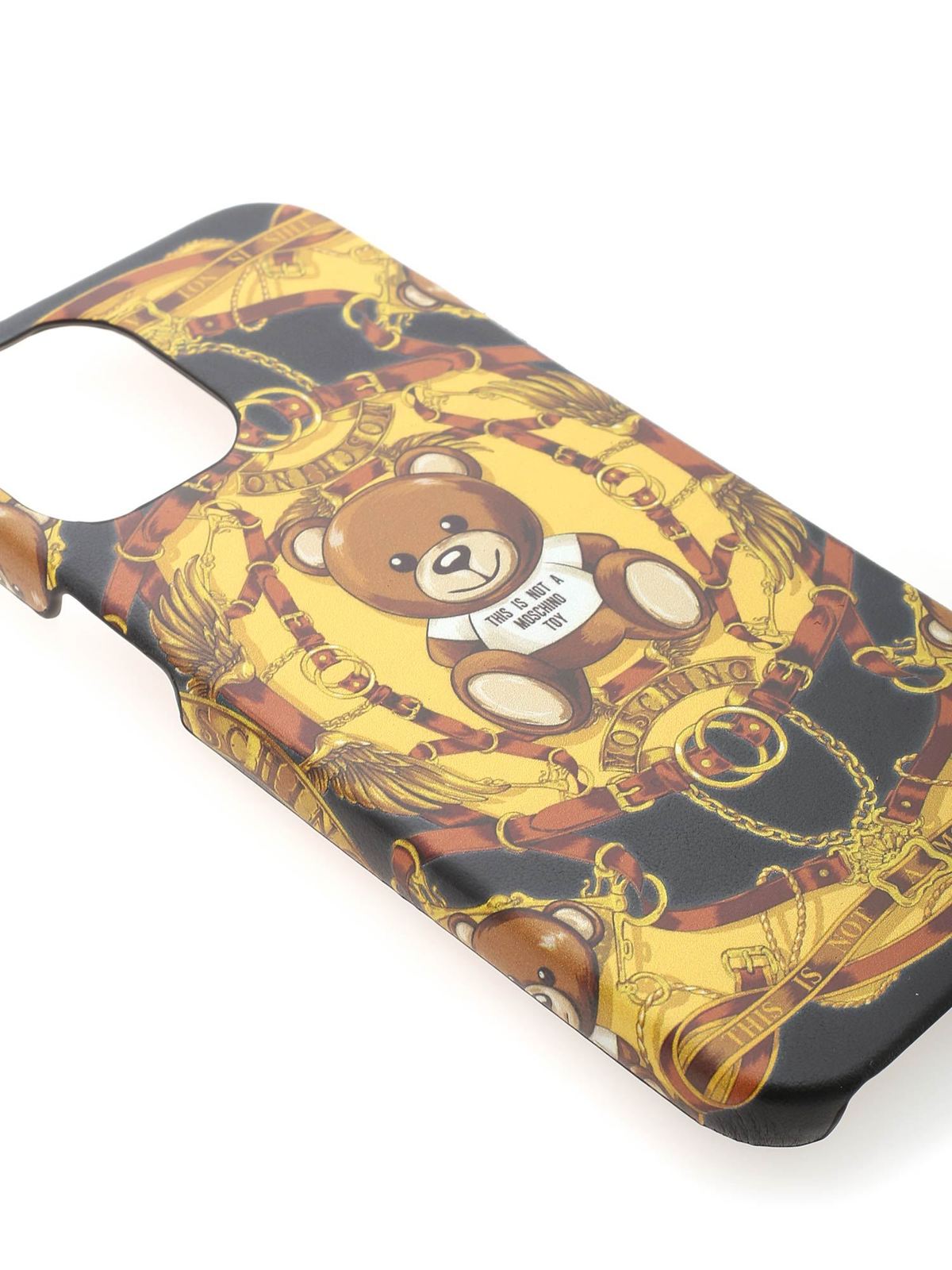 iPhone 12 Pro Max Teddy Scarf case in black 791783011555 (MOSCHINO / テックアイテム ) | MOSCHINO (モスキーノ)(2)