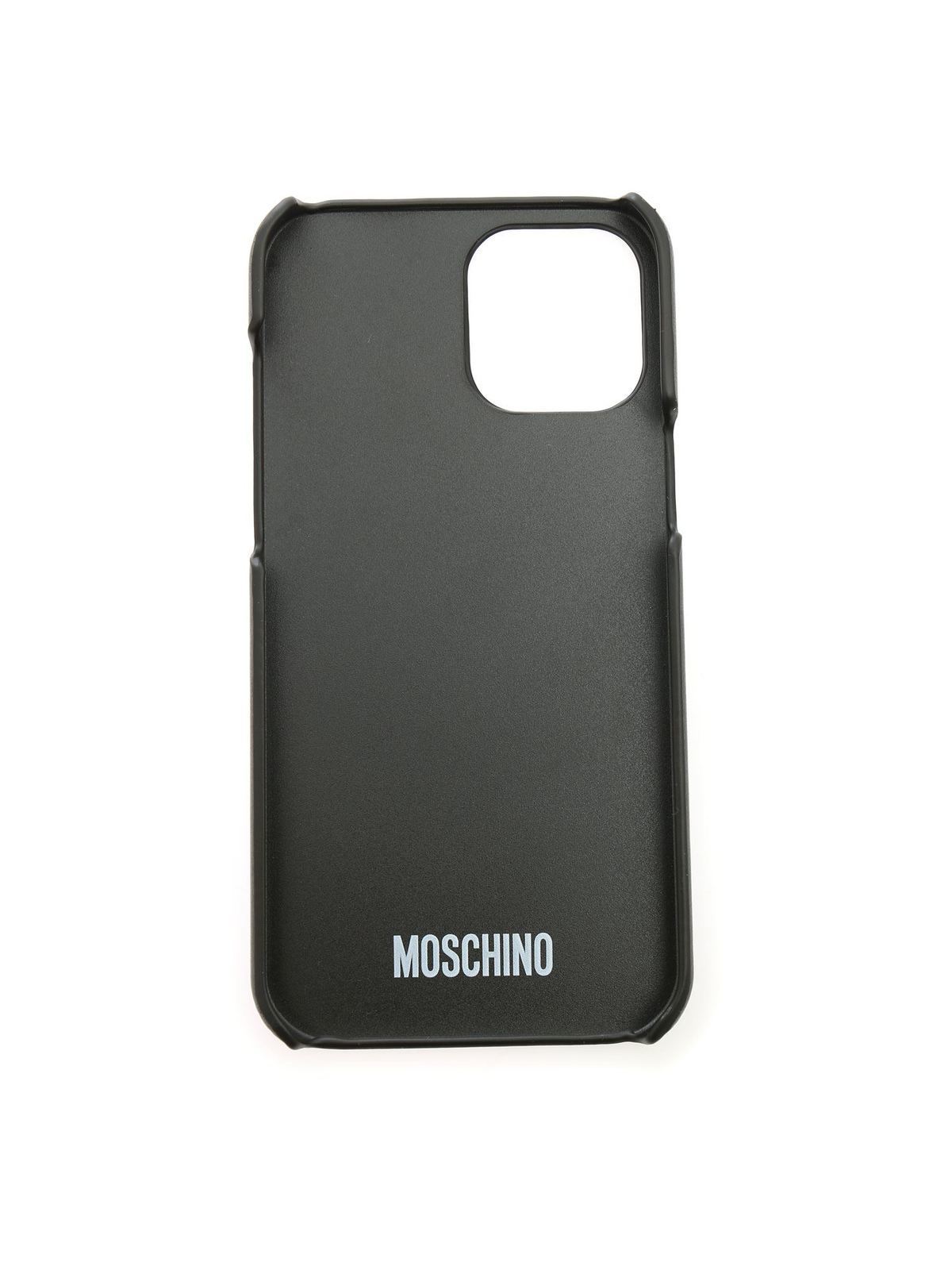 Teddy case in black 791383021555 (MOSCHINO / テックアイテム ) | MOSCHINO (モスキーノ)(1)