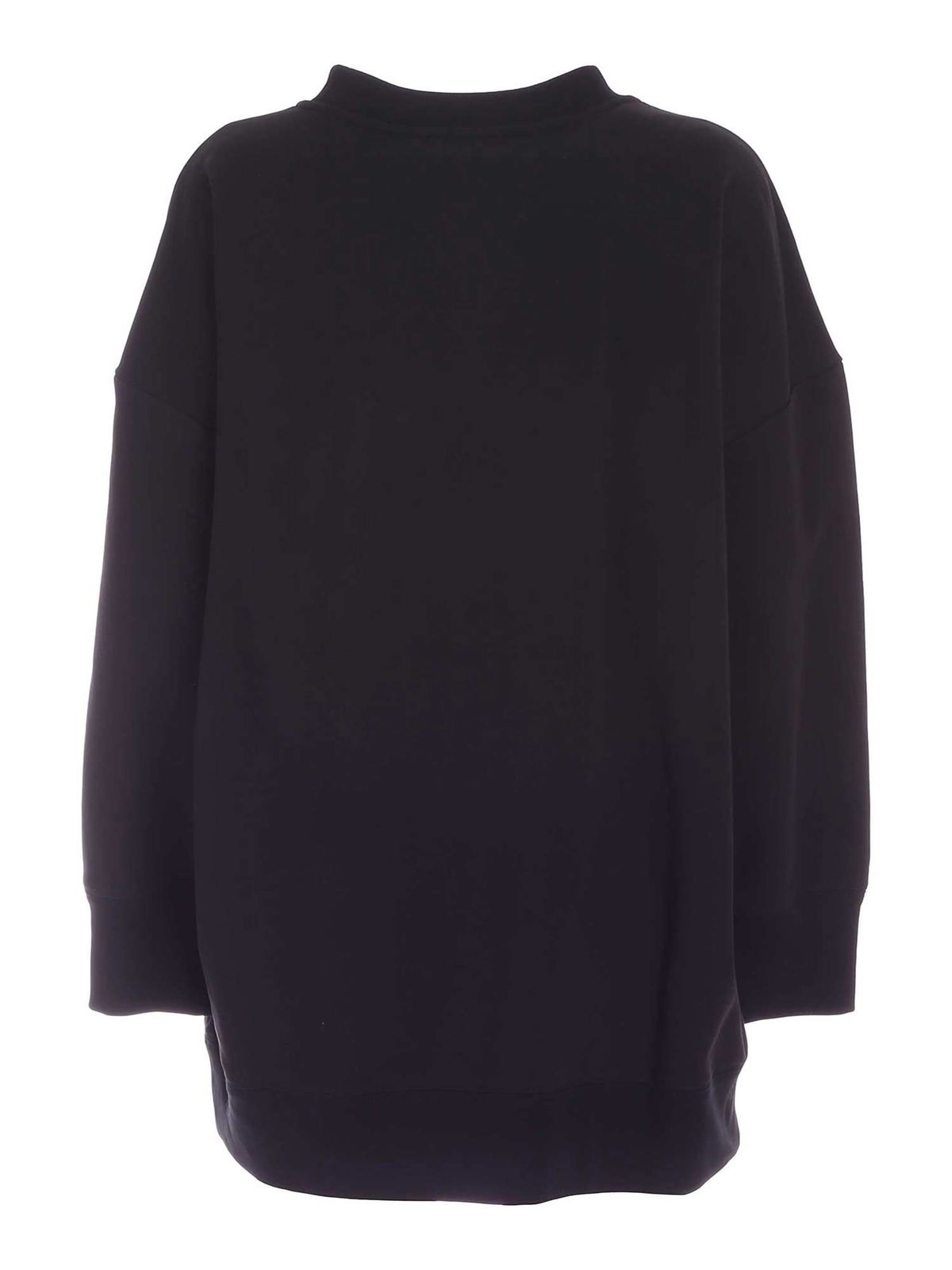 Heart sweatshirt in black 21IV2S0E06141029000 (VIVETTA / スウェット・フーディー ) | VIVETTA (ヴィヴェッタ)(1)