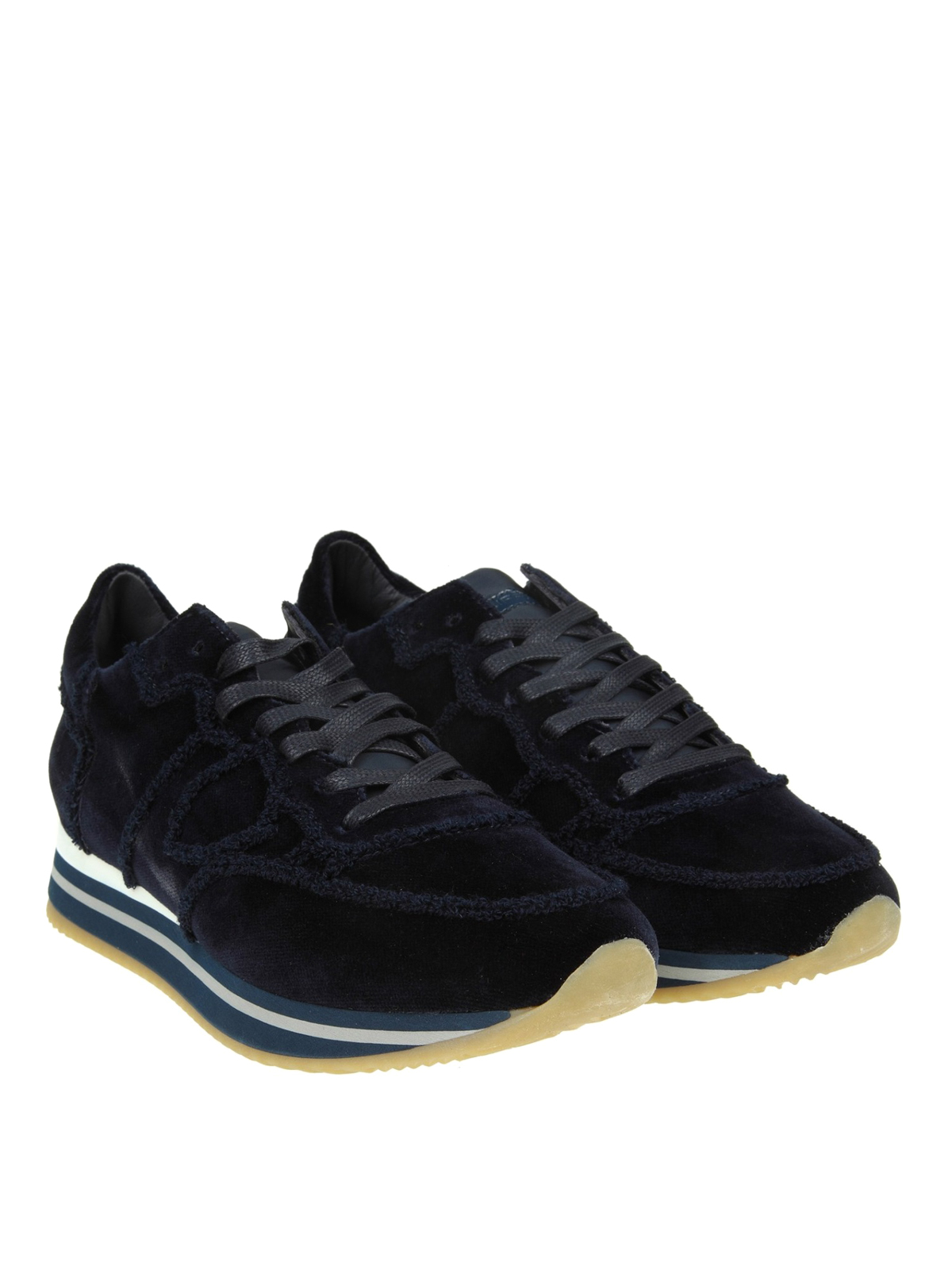 Tropez Higher velour bleu velvet sneakers THLDER03 (PHILIPPE MODEL / スニーカー ) | PHILIPPE MODEL (フィリップモデル)(1)