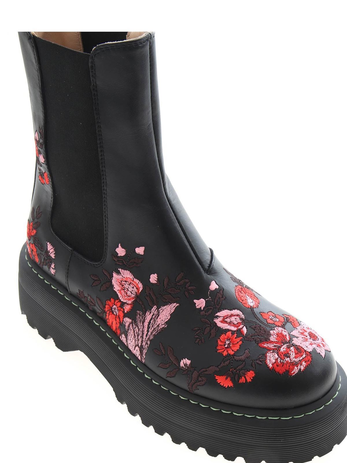 Embroidered chelsea boots in black 12800A (VIVETTA / ブーツ ) | VIVETTA (ヴィヴェッタ)(3)