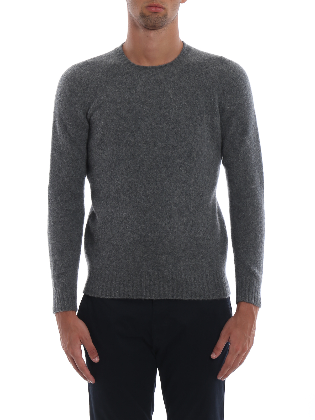 Grey brushed lambswool sweater D8W103G670 (Drumohr / ニット・セーター・カーディガン ) | Drumohr (ドルモア)(2)
