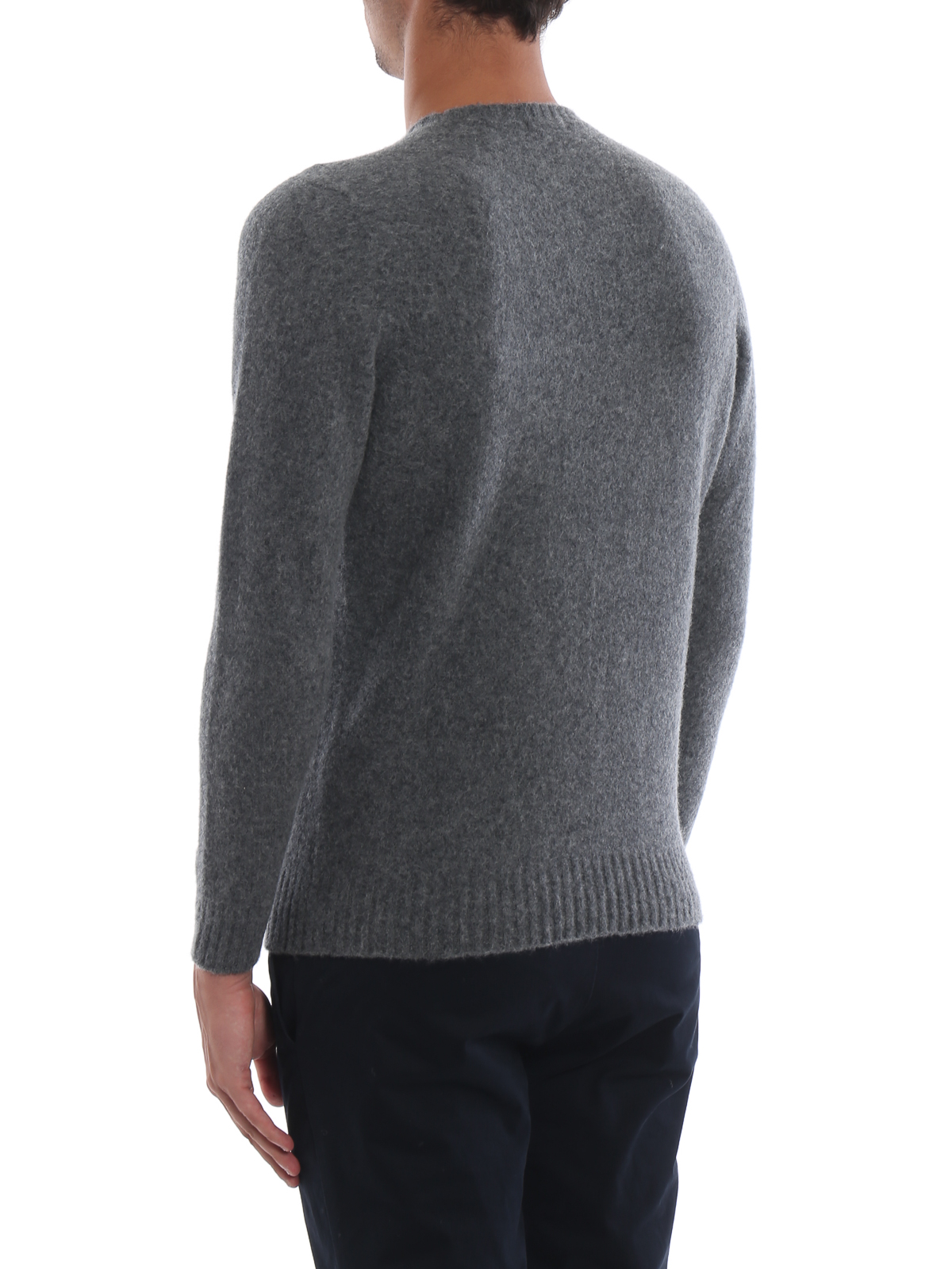 Grey brushed lambswool sweater D8W103G670 (Drumohr / ニット・セーター・カーディガン ) | Drumohr (ドルモア)(3)