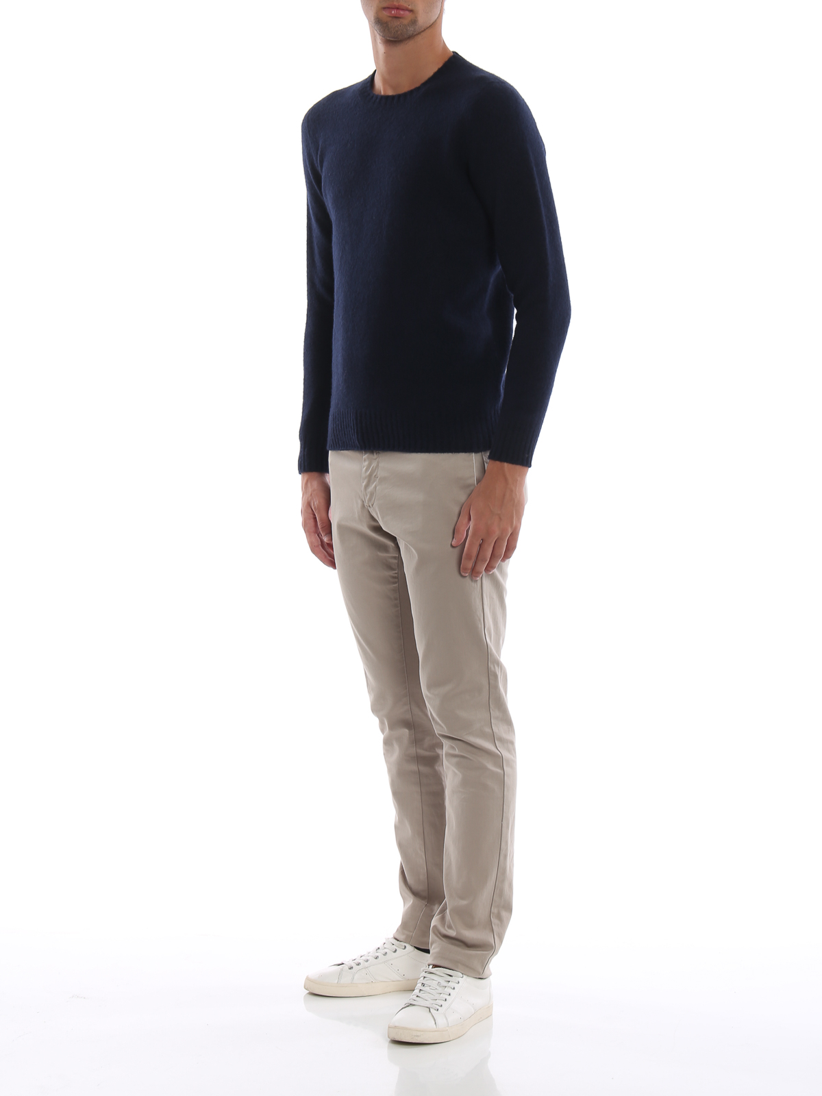 Blue brushed lambswool sweater D8W103G790 (Drumohr / ニット・セーター・カーディガン ) | Drumohr (ドルモア)(1)