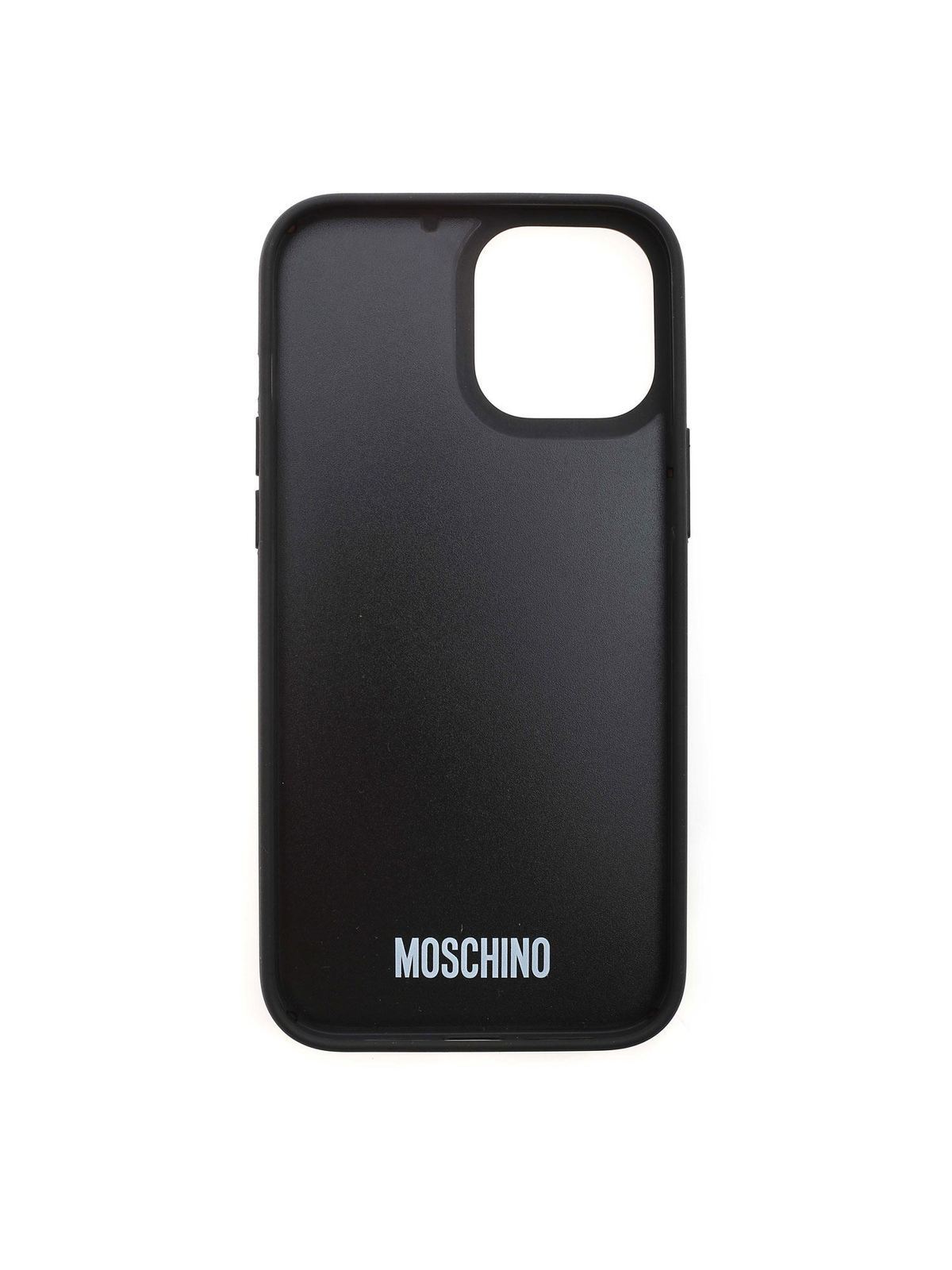 iPhone 12 Pro max Cow case in black 794583081555 (MOSCHINO / テックアイテム ) | MOSCHINO (モスキーノ)(1)