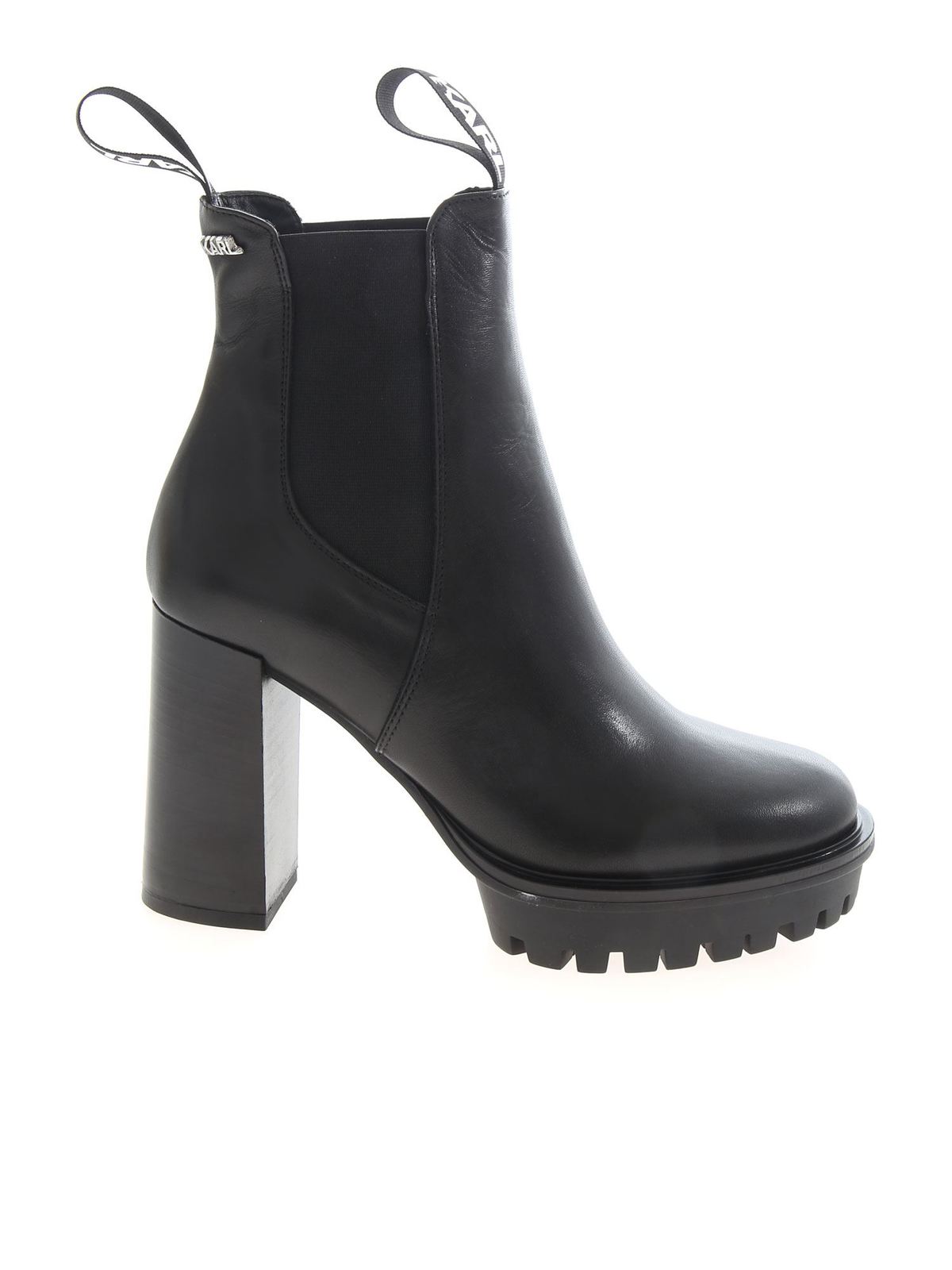 Voyage ankle boots in black KL30166000 (KARL LAGERFELD / ブーツ ) | KARL LAGERFELD (カール・ラガーフェルド)