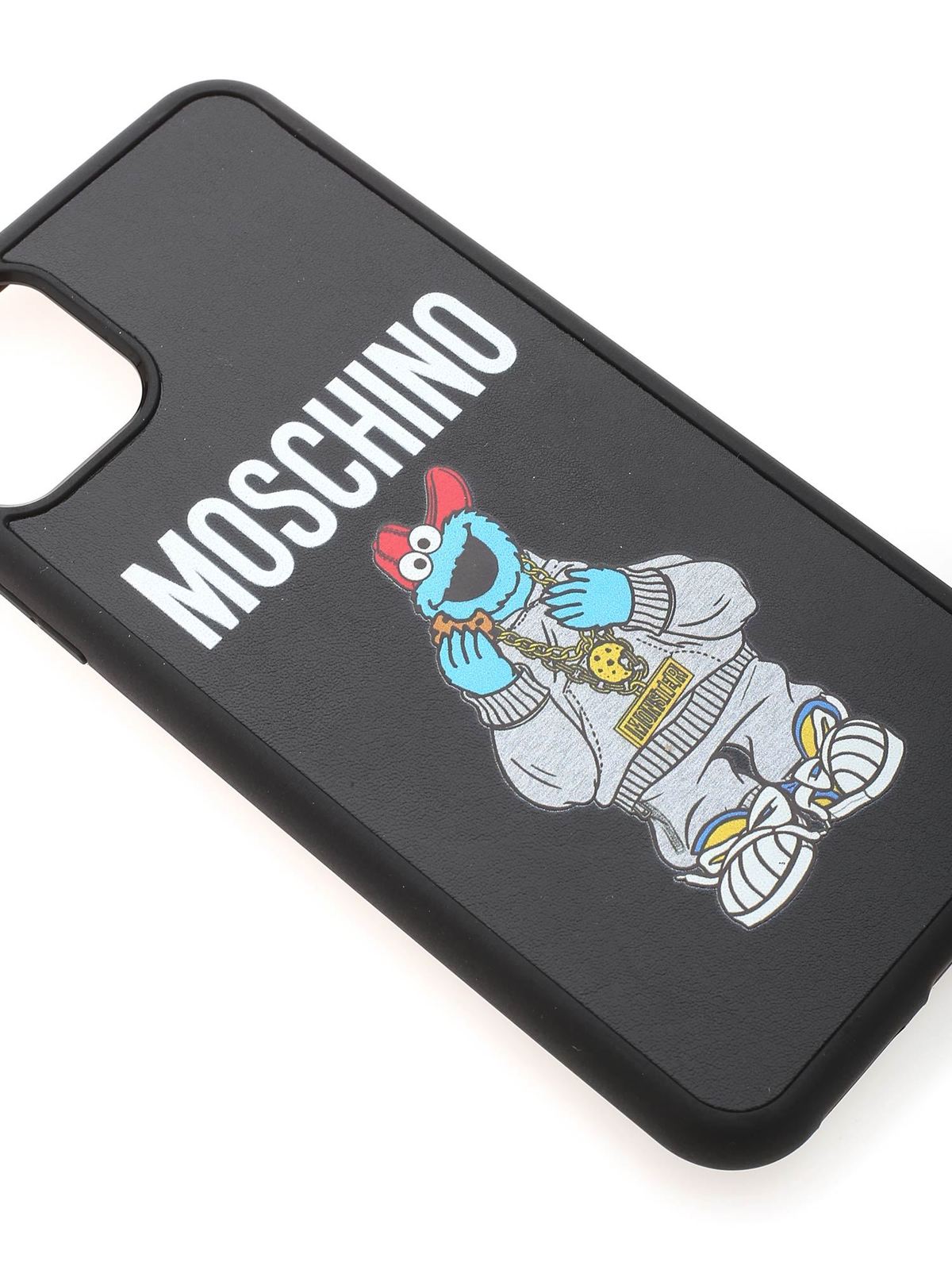 iPhone 11 Pro Max Sesame Street© cover in bla 797183522555 (MOSCHINO / テックアイテム ) | MOSCHINO (モスキーノ)(2)