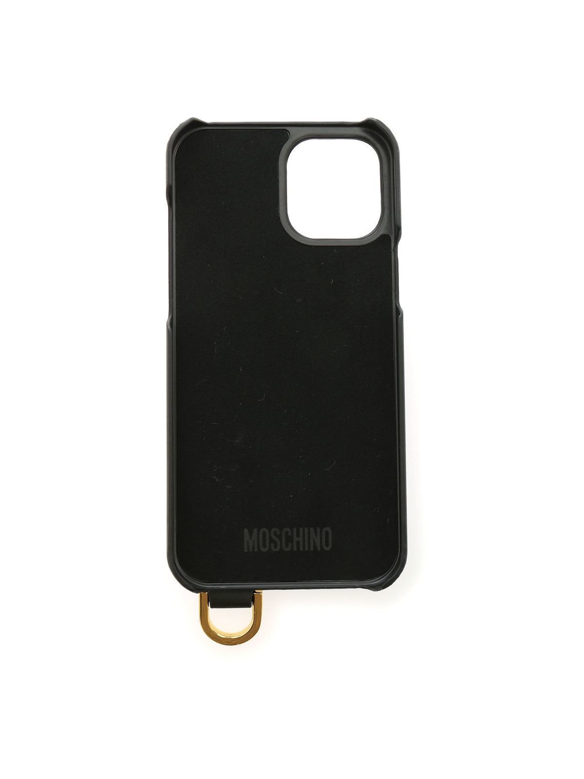 Shoulder strap cover in black 792183031555 (MOSCHINO / テックアイテム ) | MOSCHINO (モスキーノ)(1)
