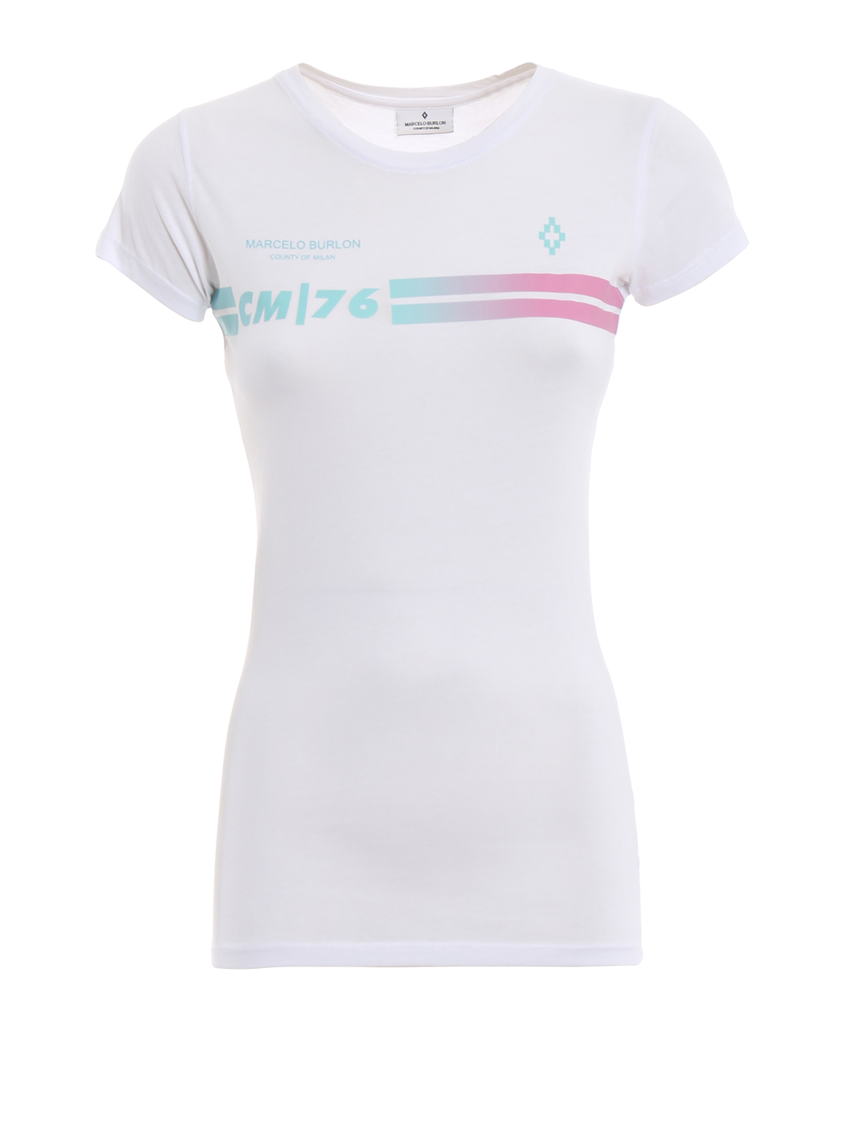Wings print cotton slim T-shirt CWAA033E180471100188 (MARCELO BURLON / Tシャツ・カットソー ) | MARCELO BURLON (マルセロ・ブロン)