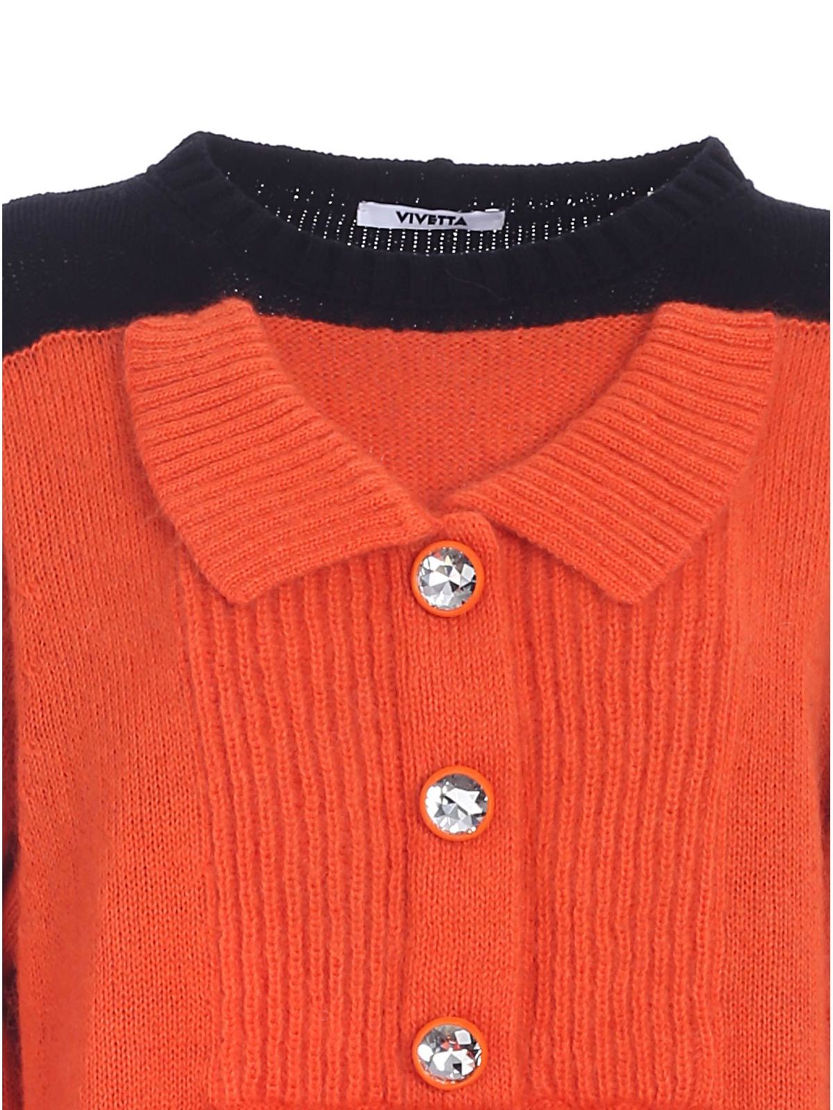 Knit dress in orange and black 21IV2S0AH0170799003 (VIVETTA / ワンピース・ドレス・オールインワン ) | VIVETTA (ヴィヴェッタ)(2)