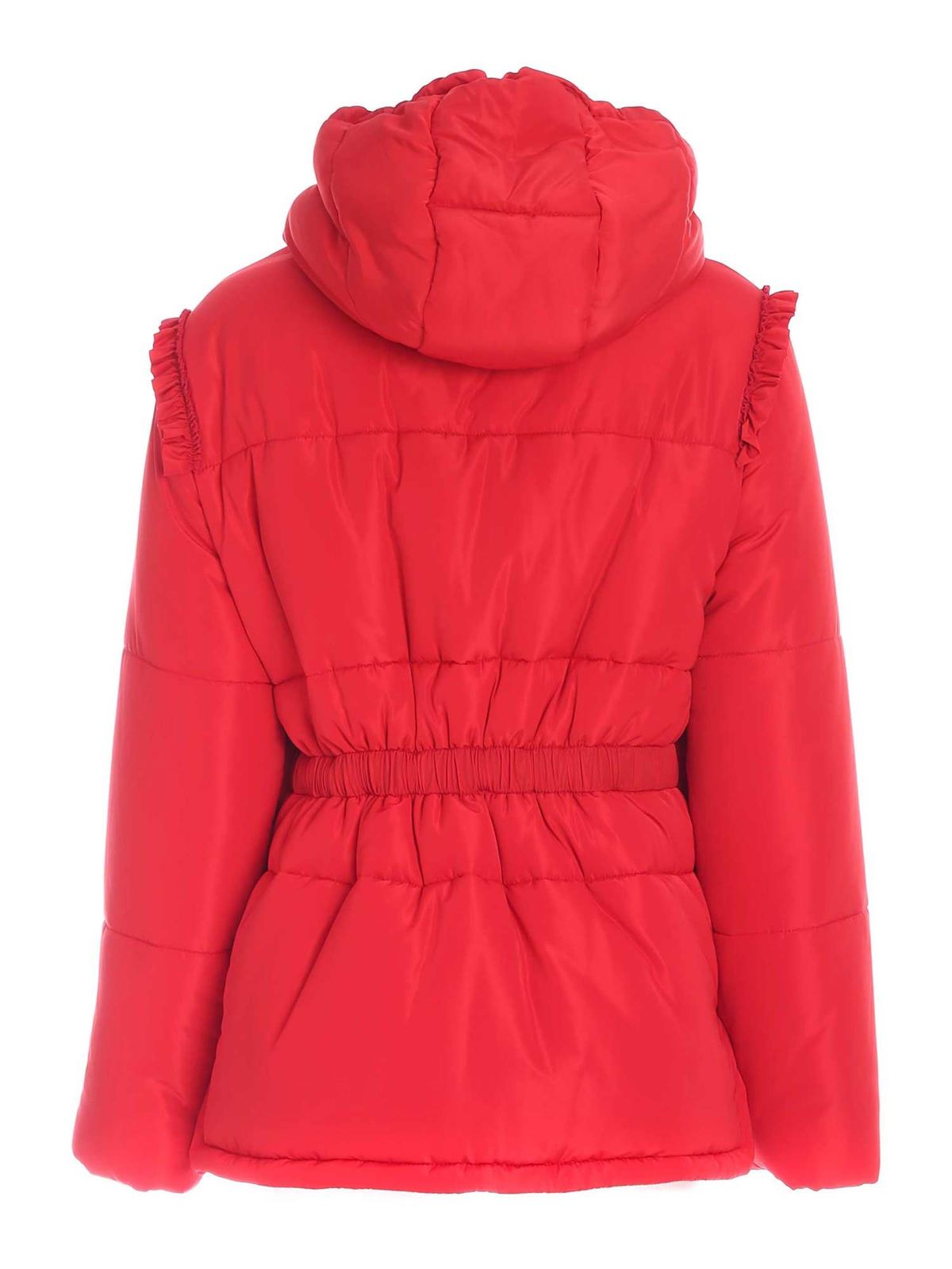 Padded jacket with rouches in red 21IV2M0J02150394635 (VIVETTA / カジュアルジャケット・ベスト ) | VIVETTA (ヴィヴェッタ)(1)