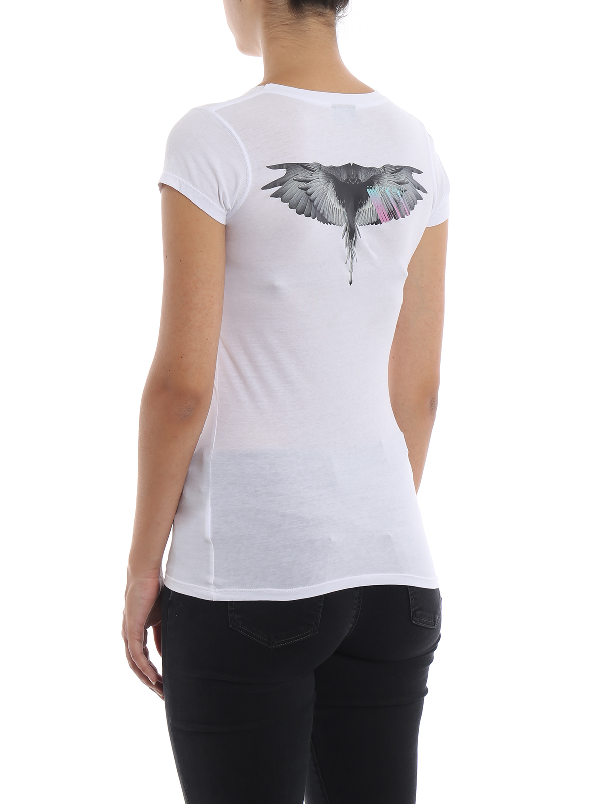 Wings print cotton slim T-shirt CWAA033E180471100188 (MARCELO BURLON / Tシャツ・カットソー ) | MARCELO BURLON (マルセロ・ブロン)(3)