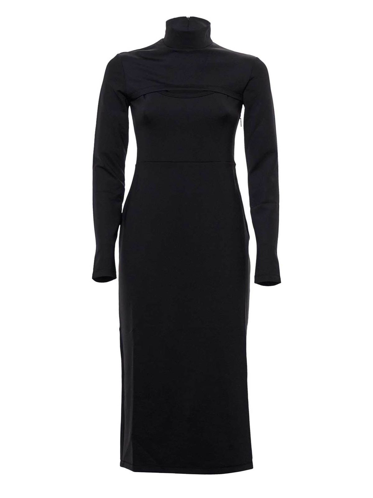 Cut out dress in black BWDB014F21JER0011000 (AMBUSH / ワンピース・ドレス・オールインワン ) | AMBUSH (アンブッシュ)