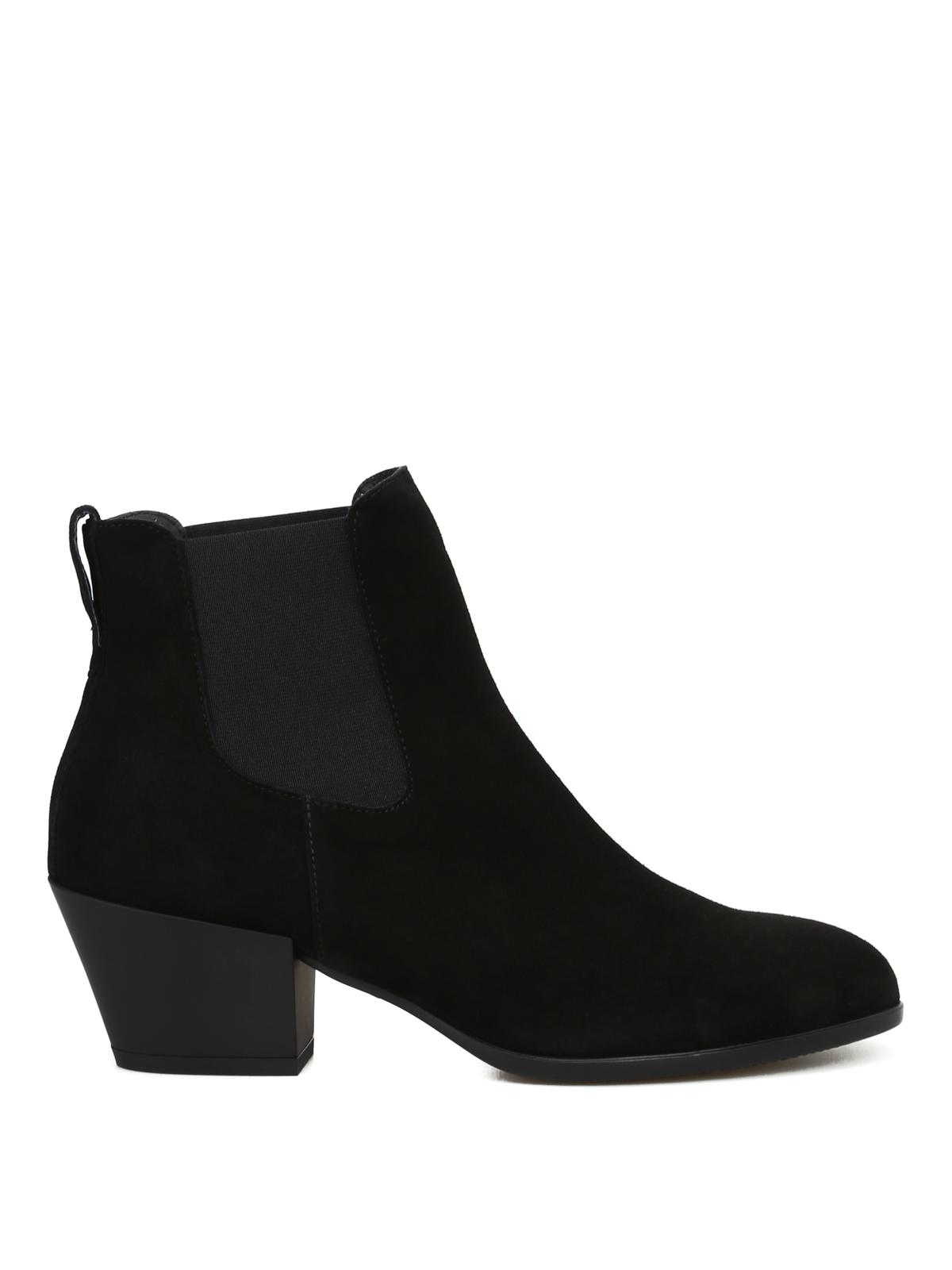 Texan style black suede ankle boots HXW4010W890CR0B999 (HOGAN / ブーツ ) | HOGAN (ホーガン)