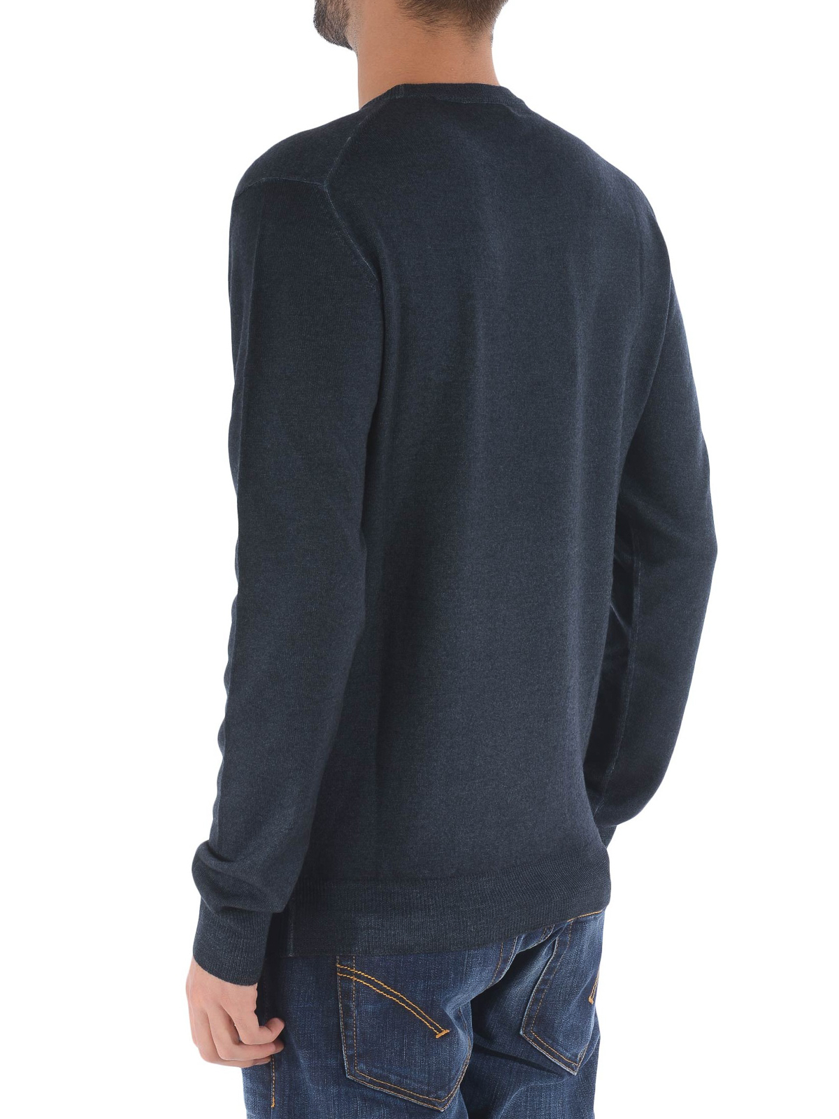 Navy blue wool crew neck sweater 1M5009735200 (ETRO / ニット・セーター・カーディガン ) | ETRO (エトロ)(3)