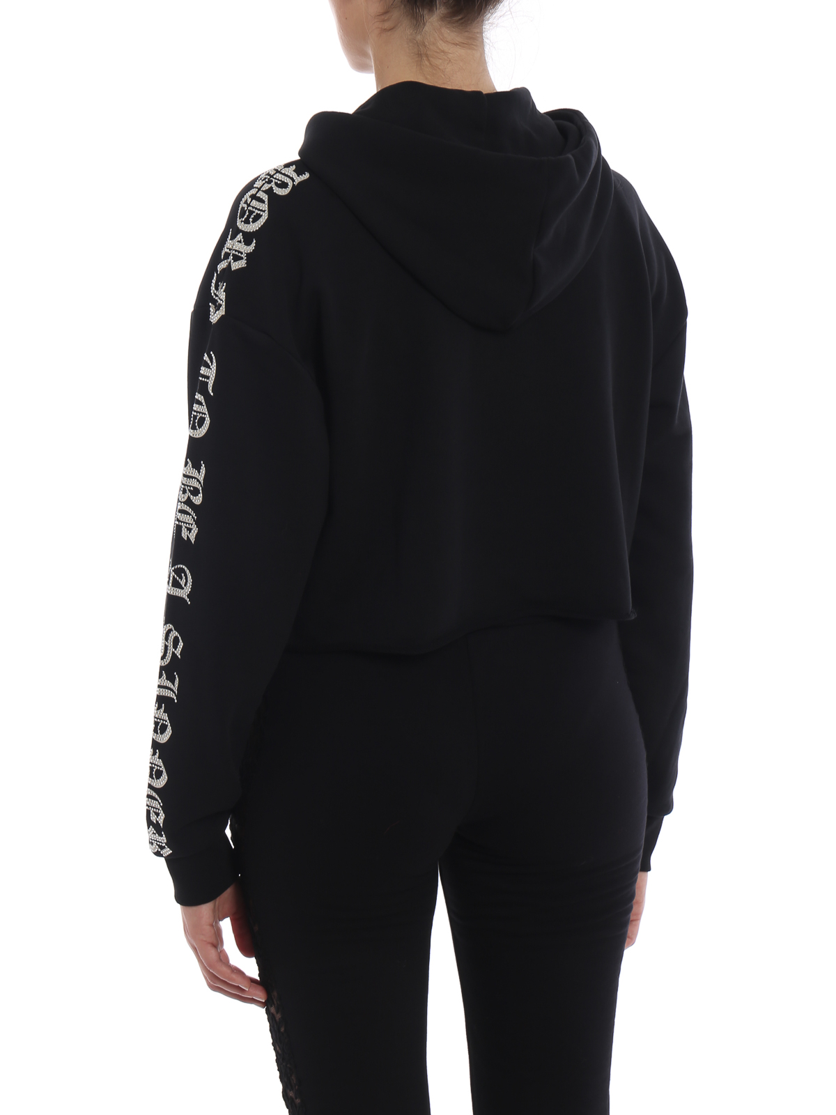 Crystal Plein crop hoodie A18CWJB0534PJO002N02 (PHILIPP PLEIN / スウェット・フーディー ) | PHILIPP PLEIN (フィリップ プレイン)(3)