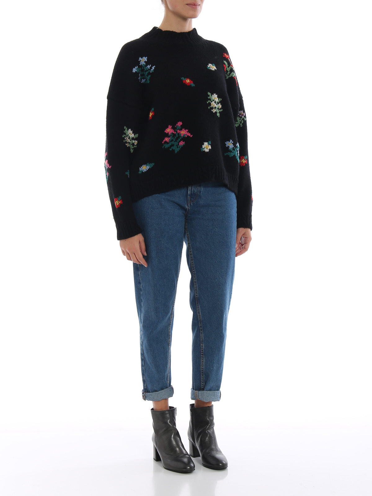 Multicolour embroidered wool jumper 090257071555 (PHILOSOPHY / ニット・セーター・カーディガン ) | PHILOSOPHY (フィロソフィ)(1)