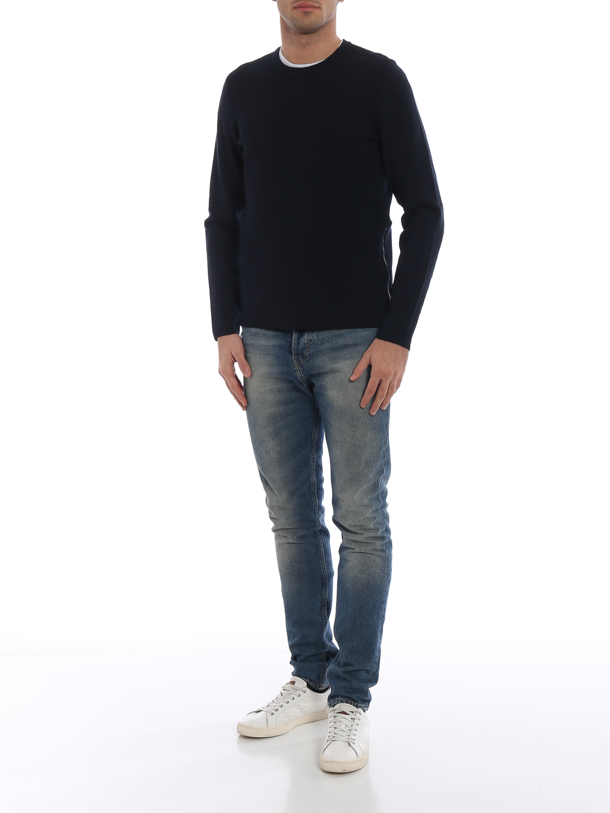 Viscose blend sweater with side zippers CF86KJM2LY401 (MICHAEL KORS / ニット・セーター・カーディガン ) | MICHAEL KORS (マイケル・コース)(1)