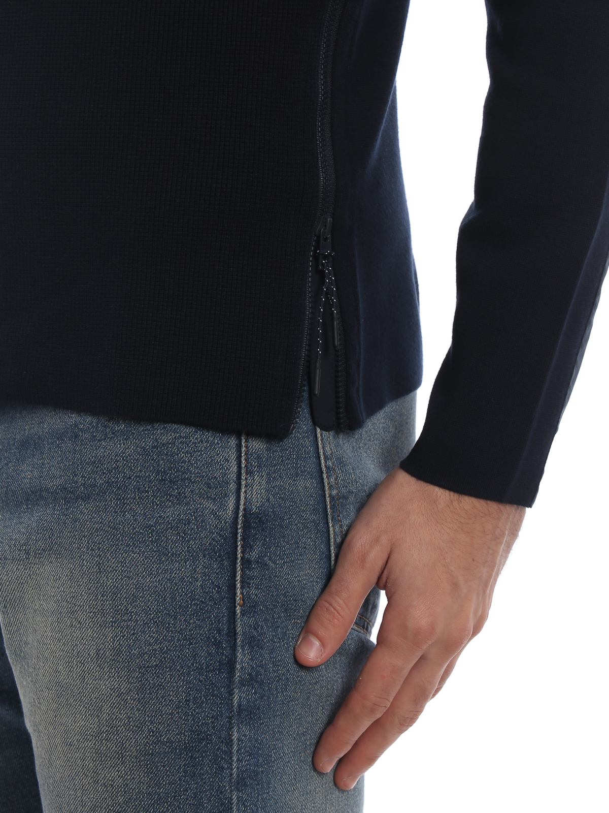 Viscose blend sweater with side zippers CF86KJM2LY401 (MICHAEL KORS / ニット・セーター・カーディガン ) | MICHAEL KORS (マイケル・コース)(4)