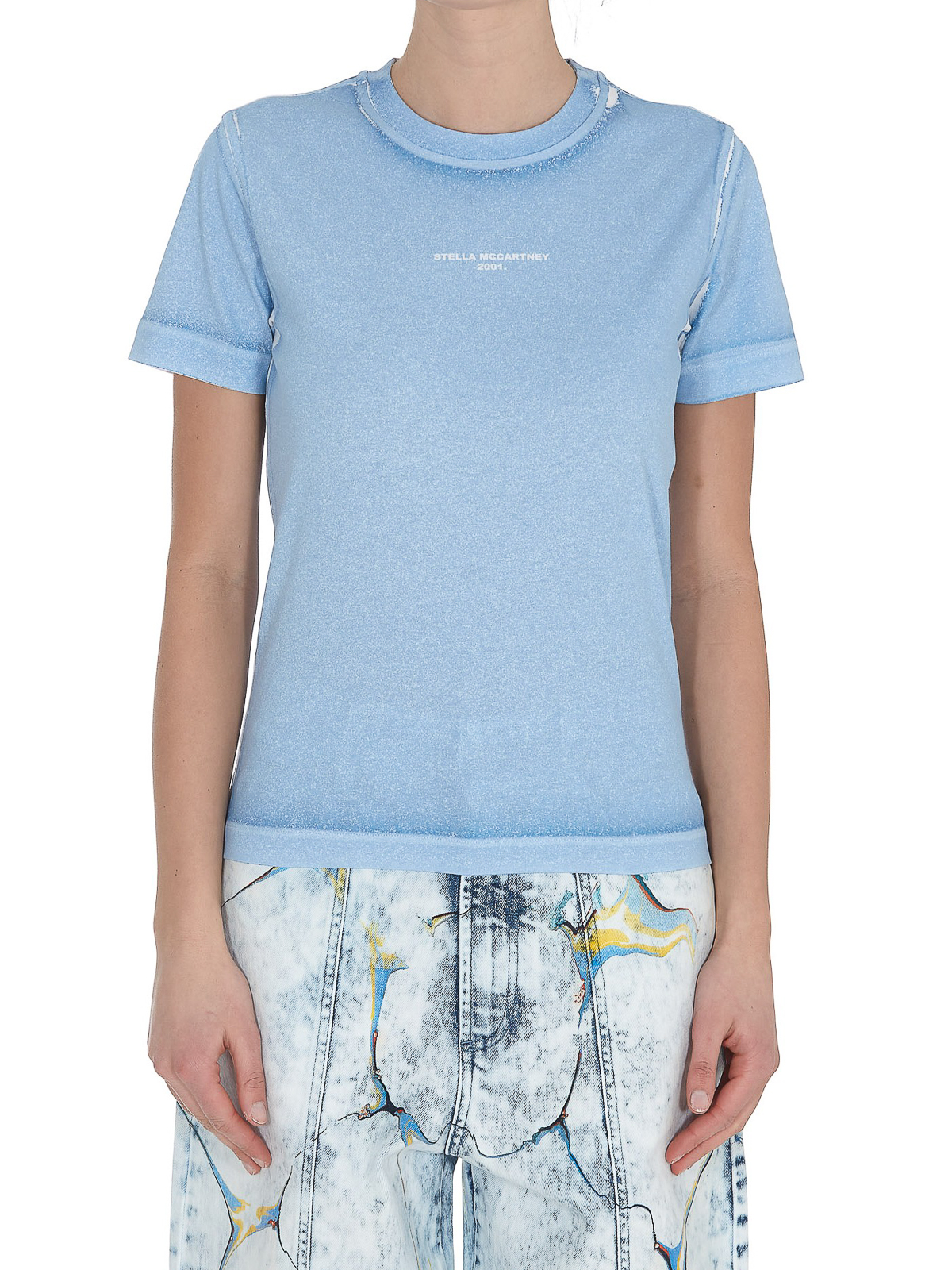 Faded-effect cotton T-shirt 602907SOW564210 (Stella McCartney / Tシャツ・カットソー ) | Stella McCartney (ステラ マッカートニー)(2)