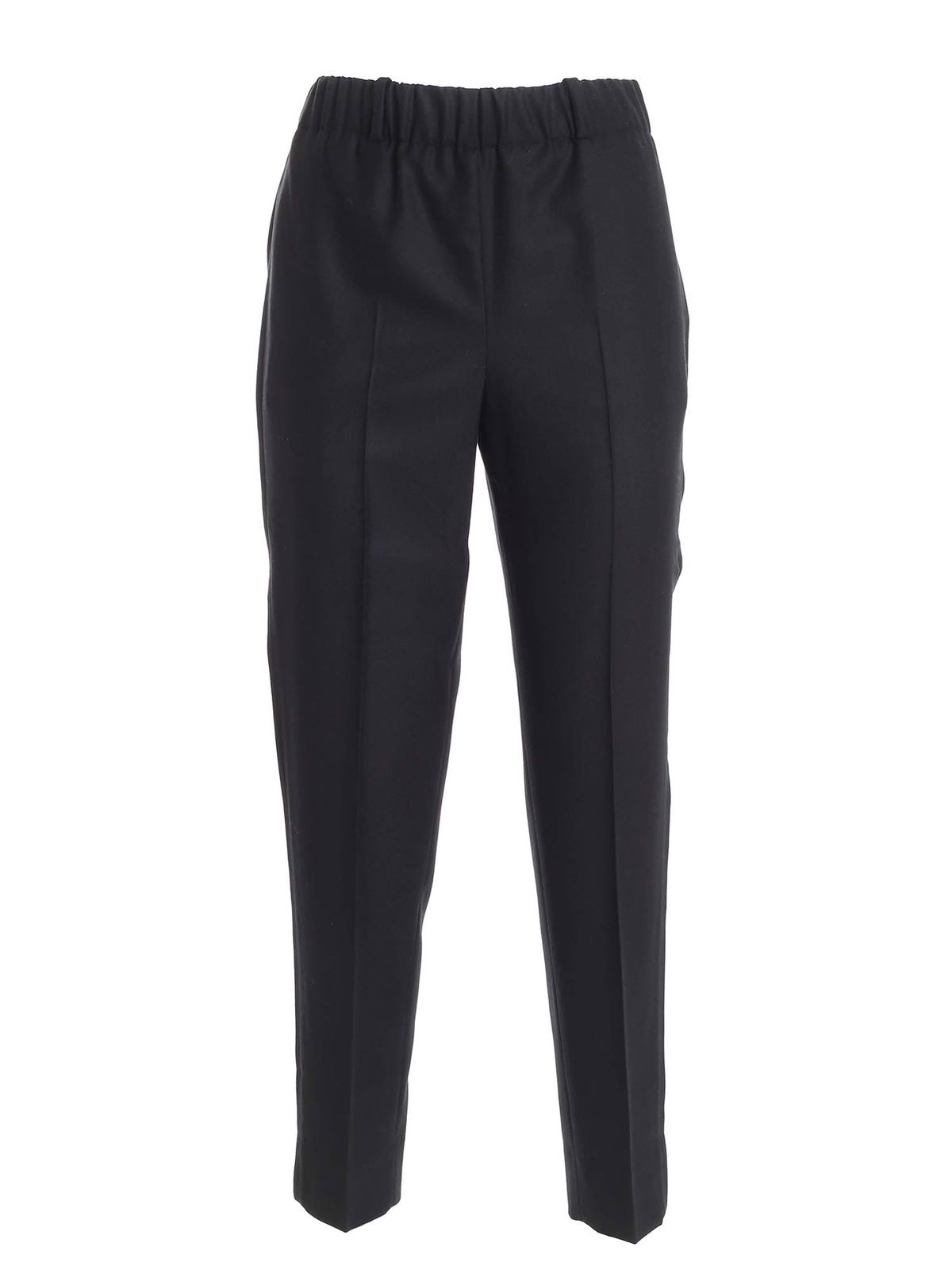 Wool pants in black 172775D1166990 (INCOTEX / パンツ ) | INCOTEX (インコテックス)