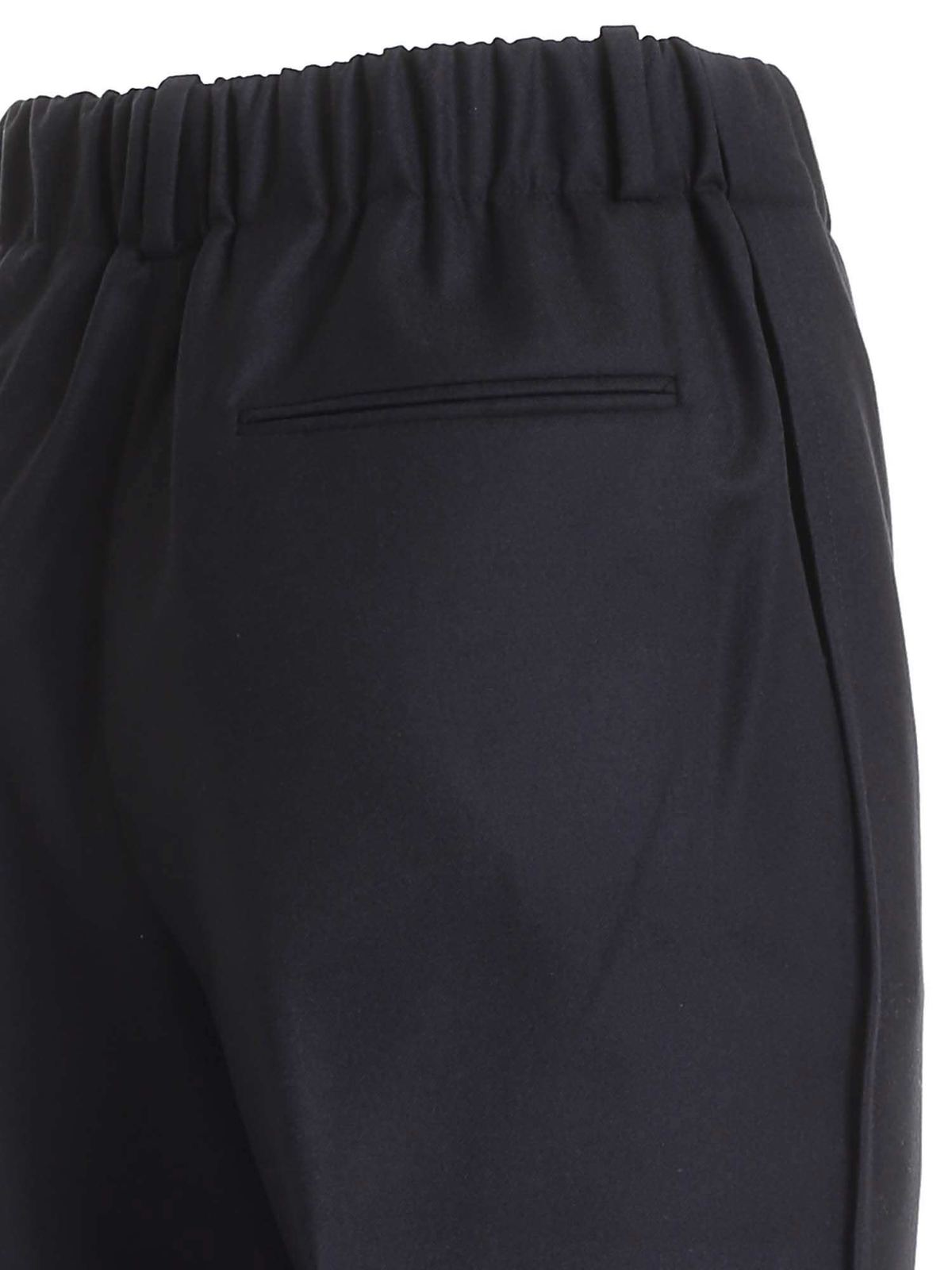 Wool pants in black 172775D1166990 (INCOTEX / パンツ ) | INCOTEX (インコテックス)(2)