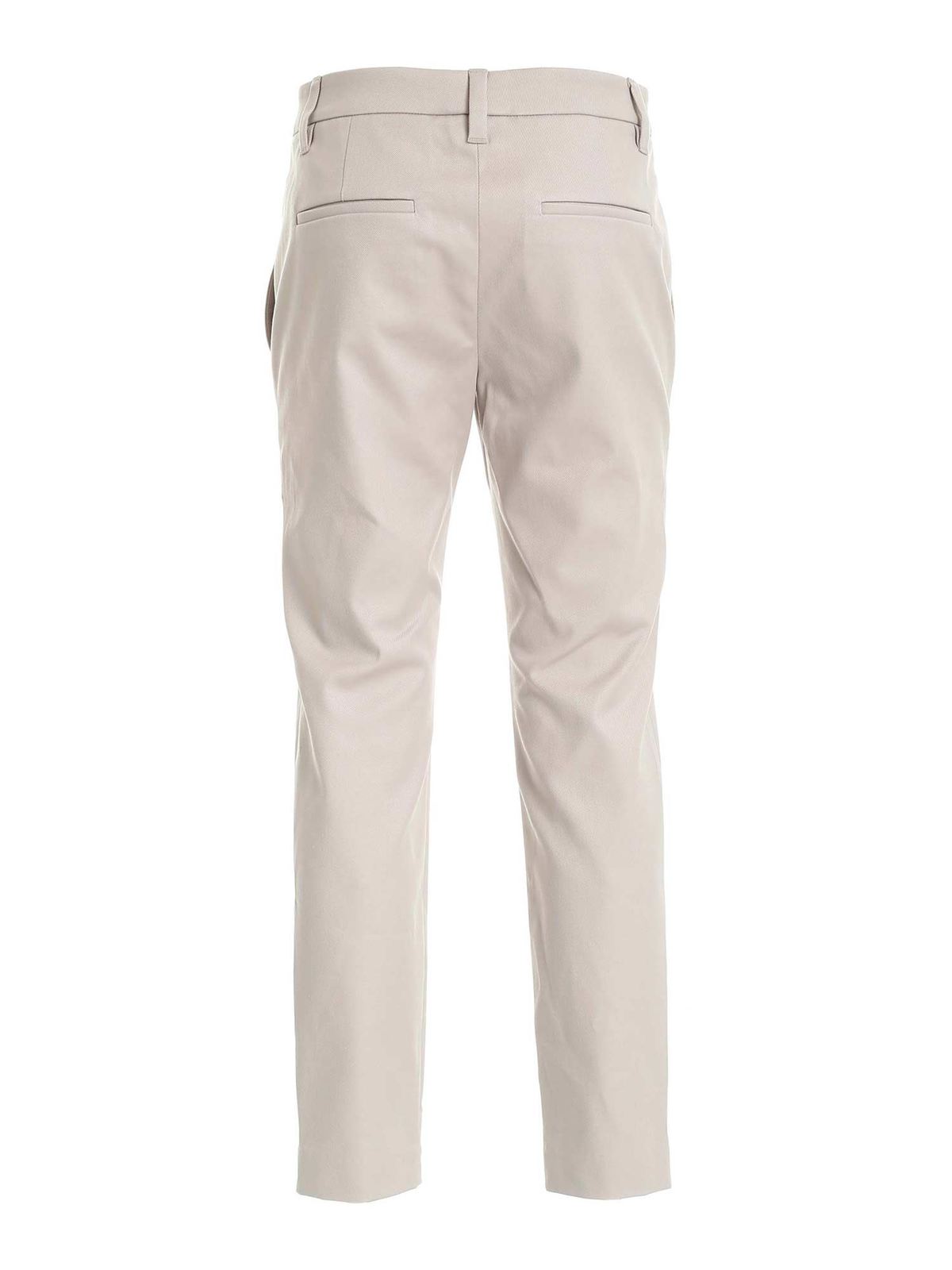 Cropped pants in beige MA126P7258C8502 (Brunello Cucinelli / パンツ ) | Brunello Cucinelli (ブルネロ・クチネリ)(1)