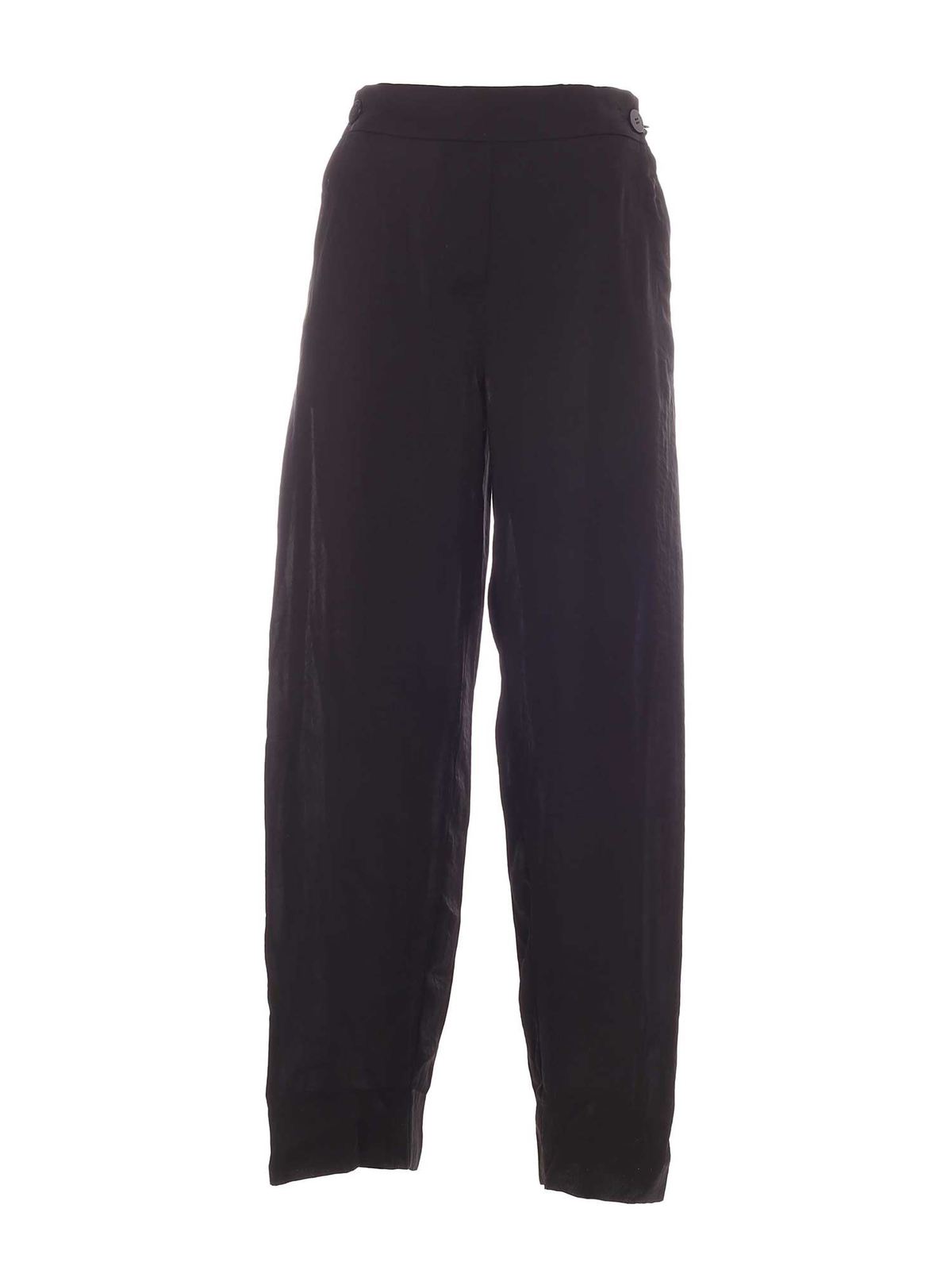 Wide leg pants in black P0GK7GF2BLK (DKNY / パンツ ) | DKNY (ディーケーエヌワイ)