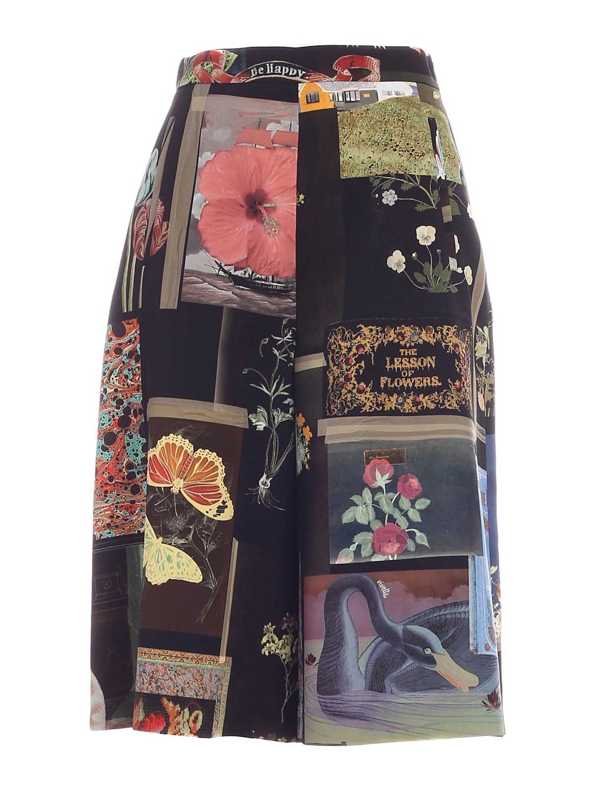 Printed multicolor crop pants 20IV2M0B0915120S9Y1 (VIVETTA / ショートパンツ ) | VIVETTA (ヴィヴェッタ)