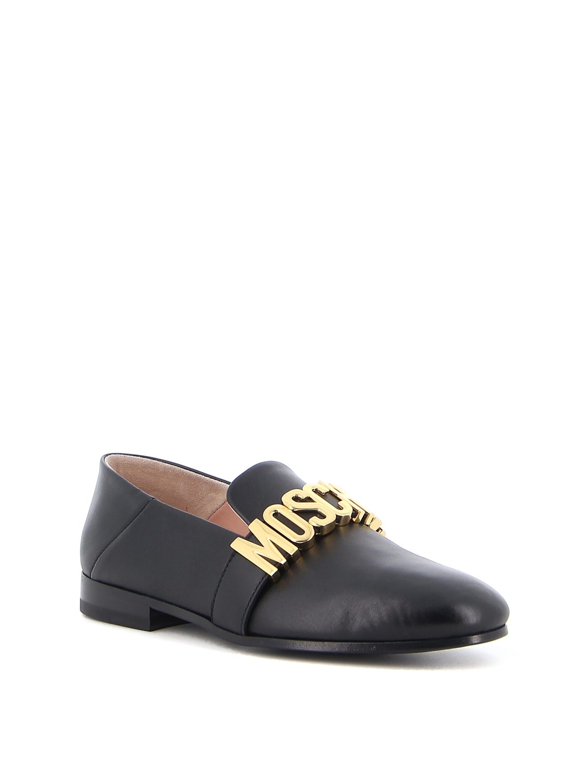 Metal logo leather slippers MA10192C1EMF0000 (MOSCHINO / ローファー ) | MOSCHINO (モスキーノ)(1)
