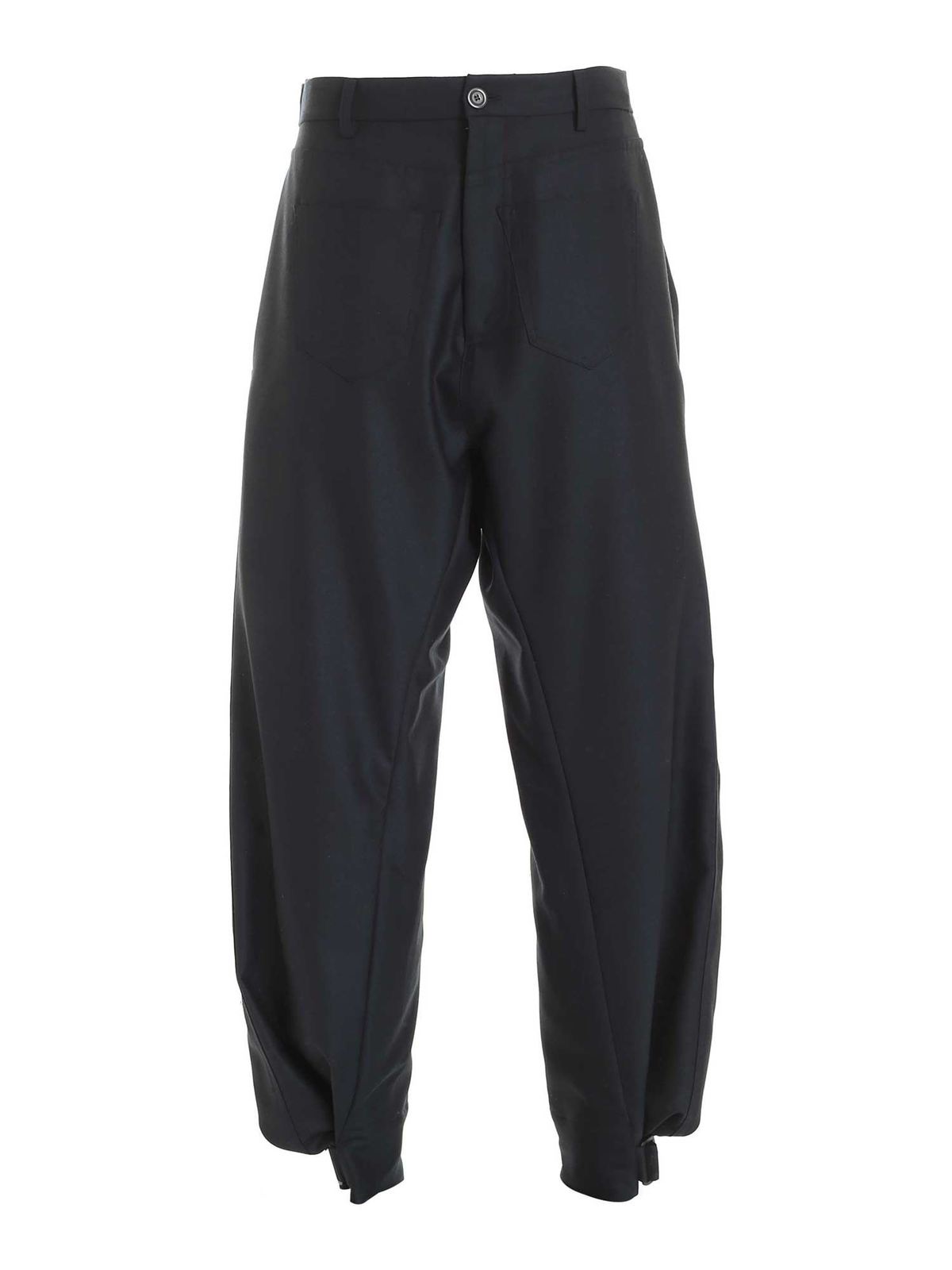 Back Slit pants in dark green 3203000811550CF (Vivienne Westwood / パンツ ) | Vivienne Westwood (ヴィヴィアン・ウェストウッド)