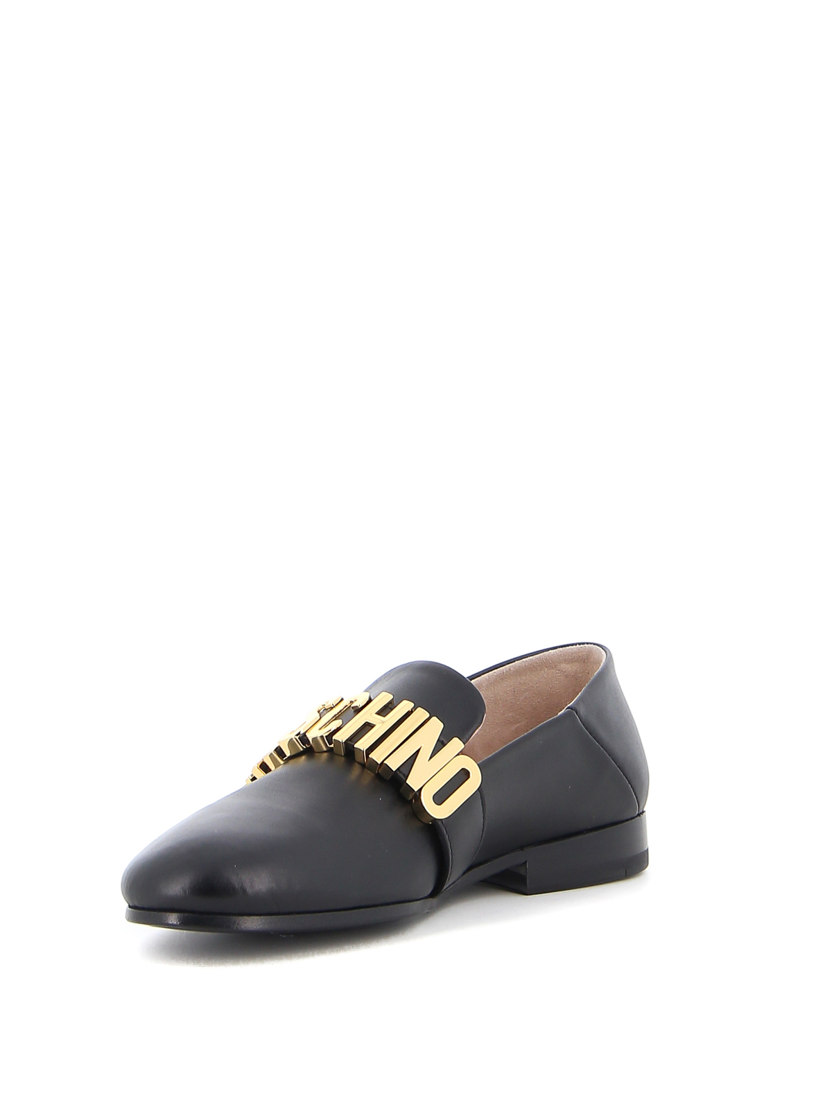 Metal logo leather slippers MA10192C1EMF0000 (MOSCHINO / ローファー ) | MOSCHINO (モスキーノ)(2)