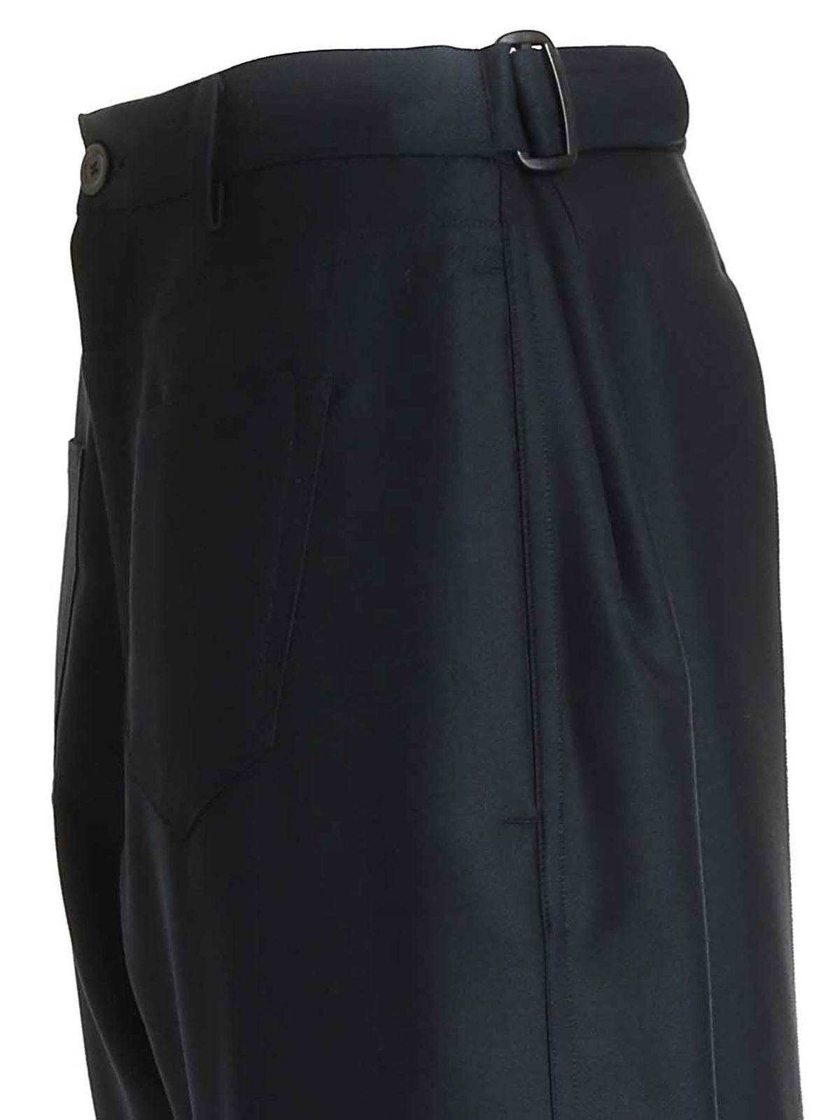 Back Slit pants in dark green 3203000811550CF (Vivienne Westwood / パンツ ) | Vivienne Westwood (ヴィヴィアン・ウェストウッド)(2)