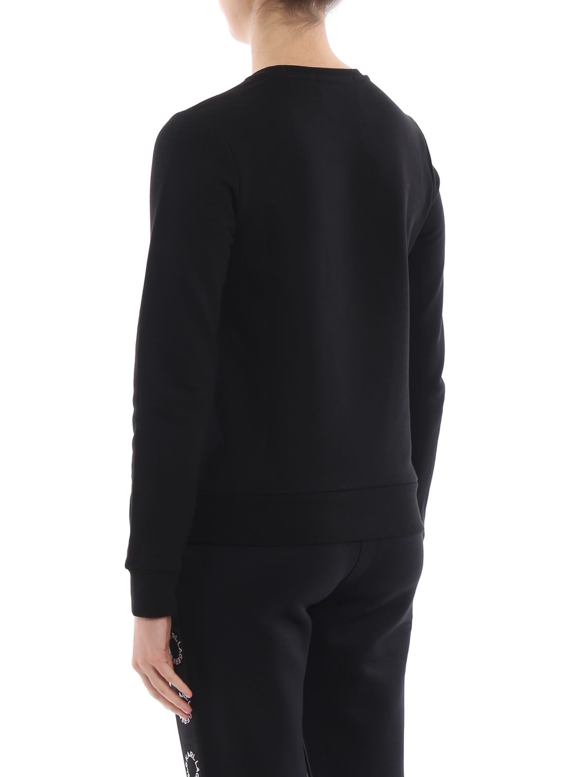 Black cotton sweatshirt 91KW1737999 (KARL LAGERFELD / スウェット・フーディー ) | KARL LAGERFELD (カール・ラガーフェルド)(3)