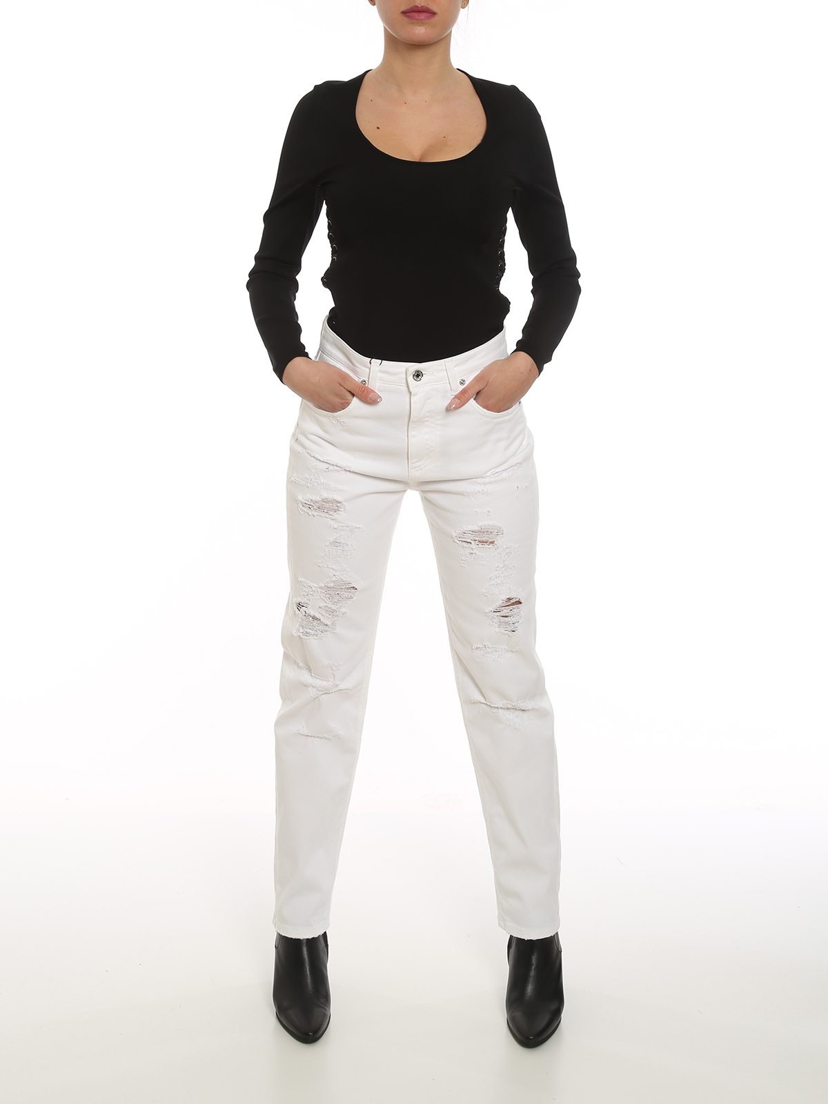 Corset style sides crewneck FXB22TJAIEEN0000 (Dolce & Gabbana / ニット・セーター・カーディガン ) | Dolce & Gabbana (ドルチェガッバーナ)(1)