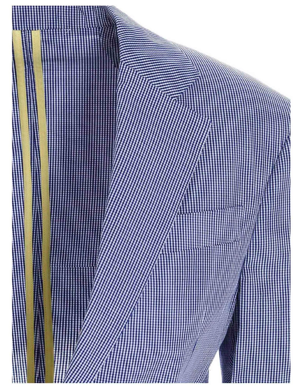 Micro checked Dean over blazer in blue S75BN0779S53618001F (Dsquared2 / スーツ・ジャケット ) | Dsquared2 (ディースクエアード)(2)