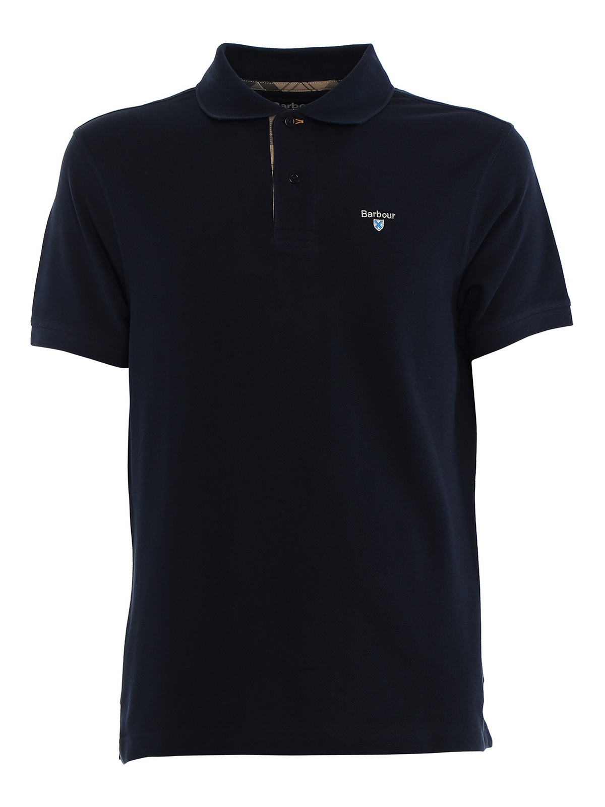 Tartan detail cotton polo MML0012NY31 (Barbour / ポロシャツ ) | Barbour (バブアー)